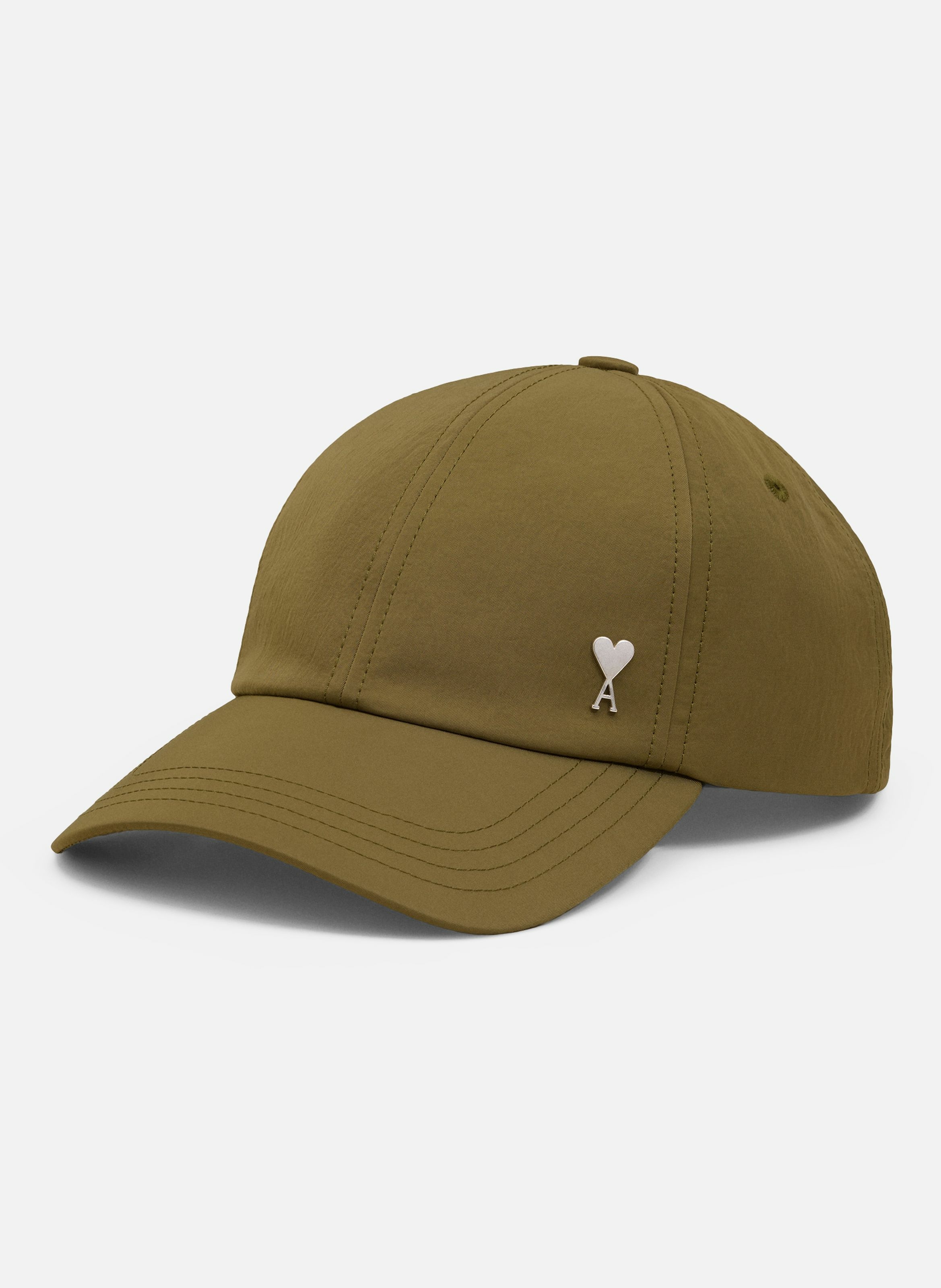 Casquette  ami de coeur en serge de nylon unisexe AMI PARIS Vert