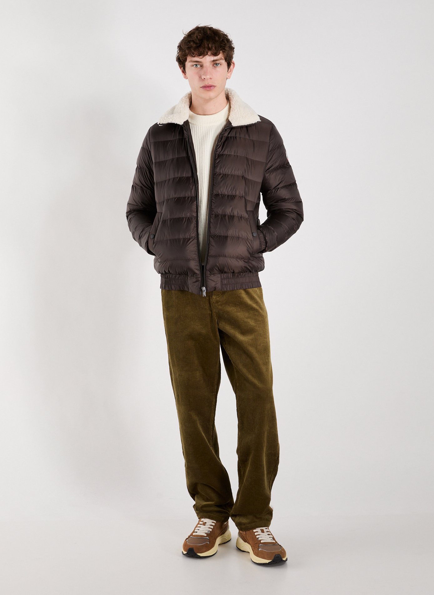 Doudoune col montant JOTT Marron