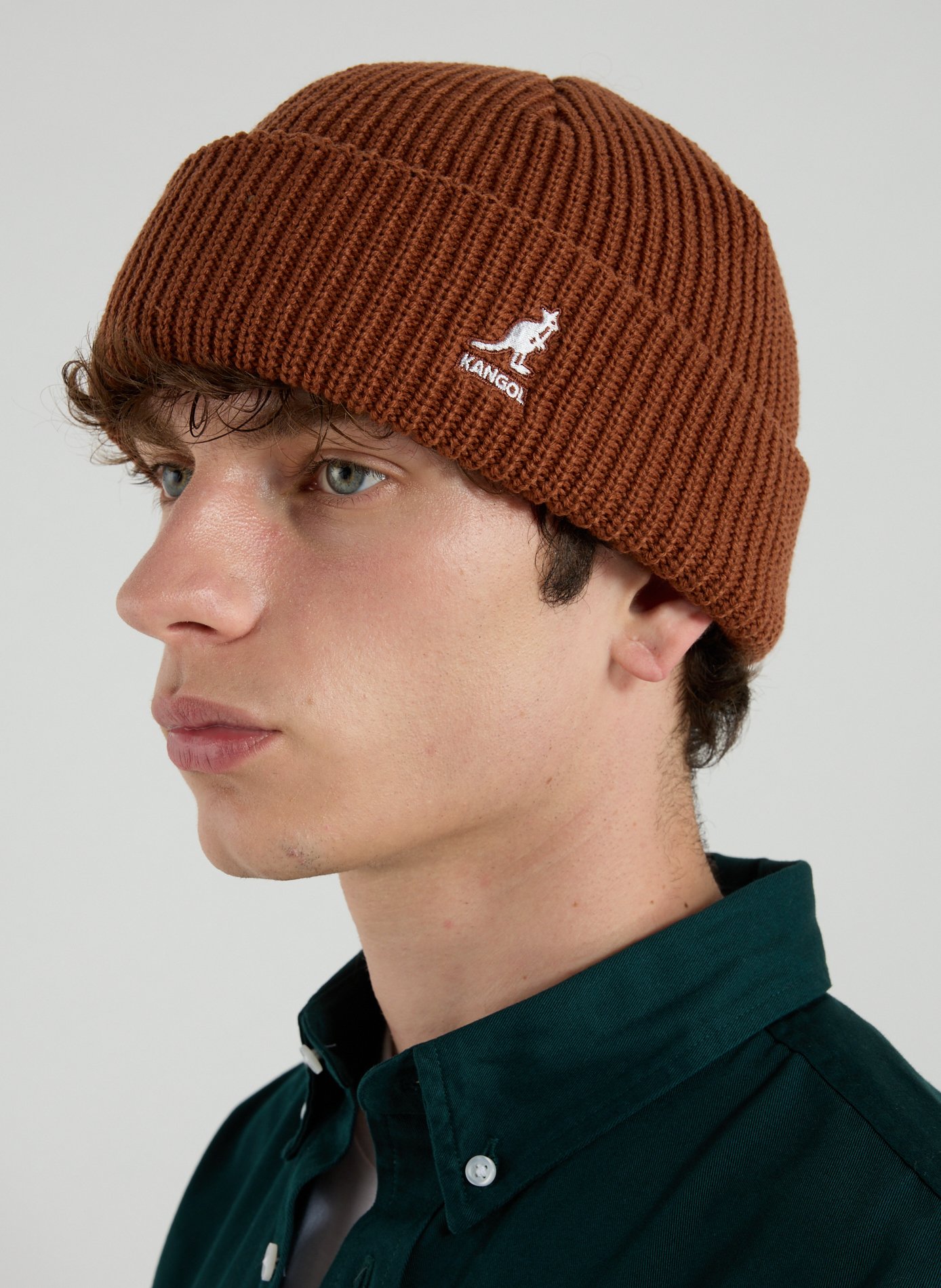 Knit beanie KANGOL Brown