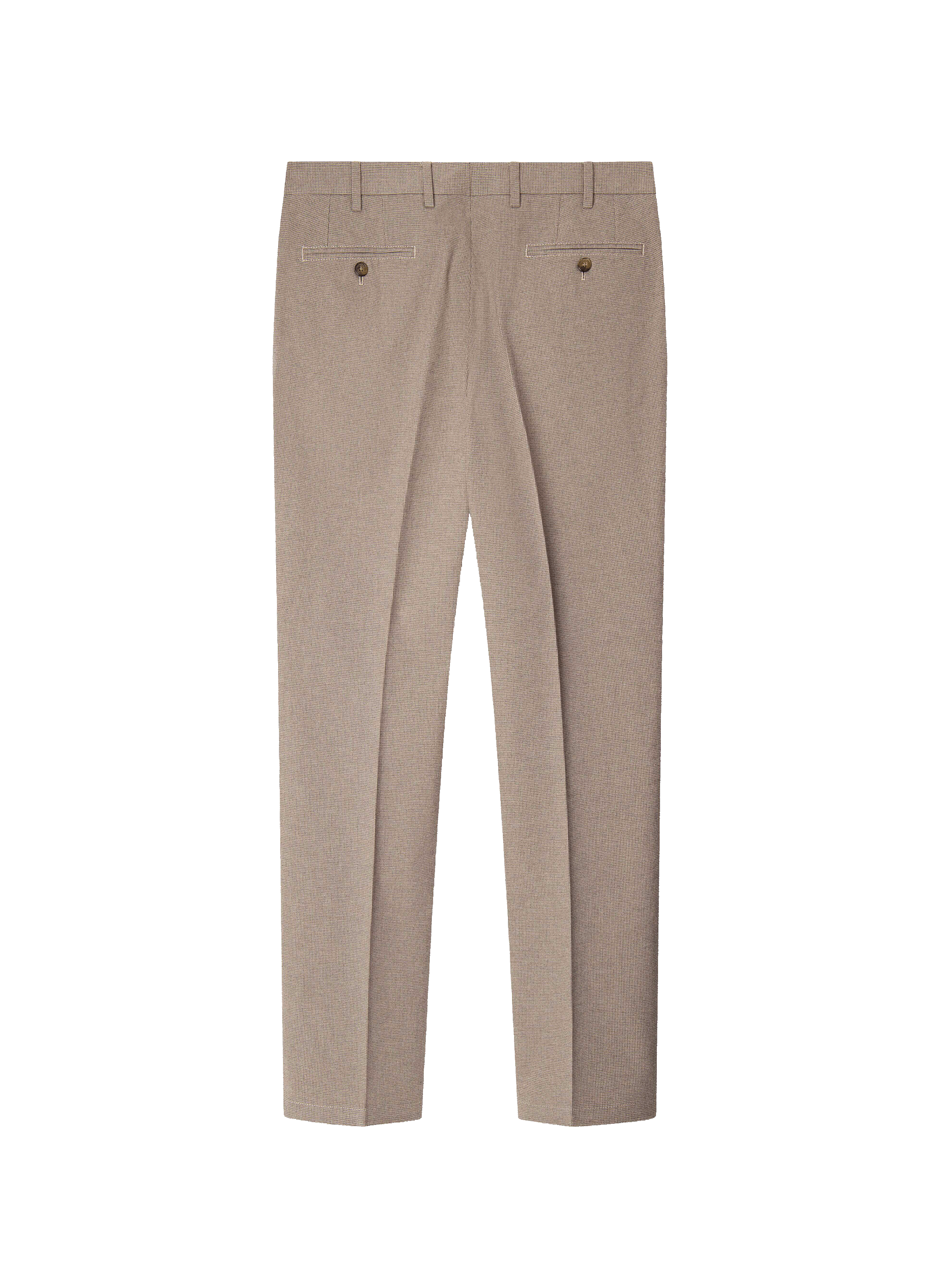 Pantalon Prince de Galles coupe droite FACONNABLE Beige