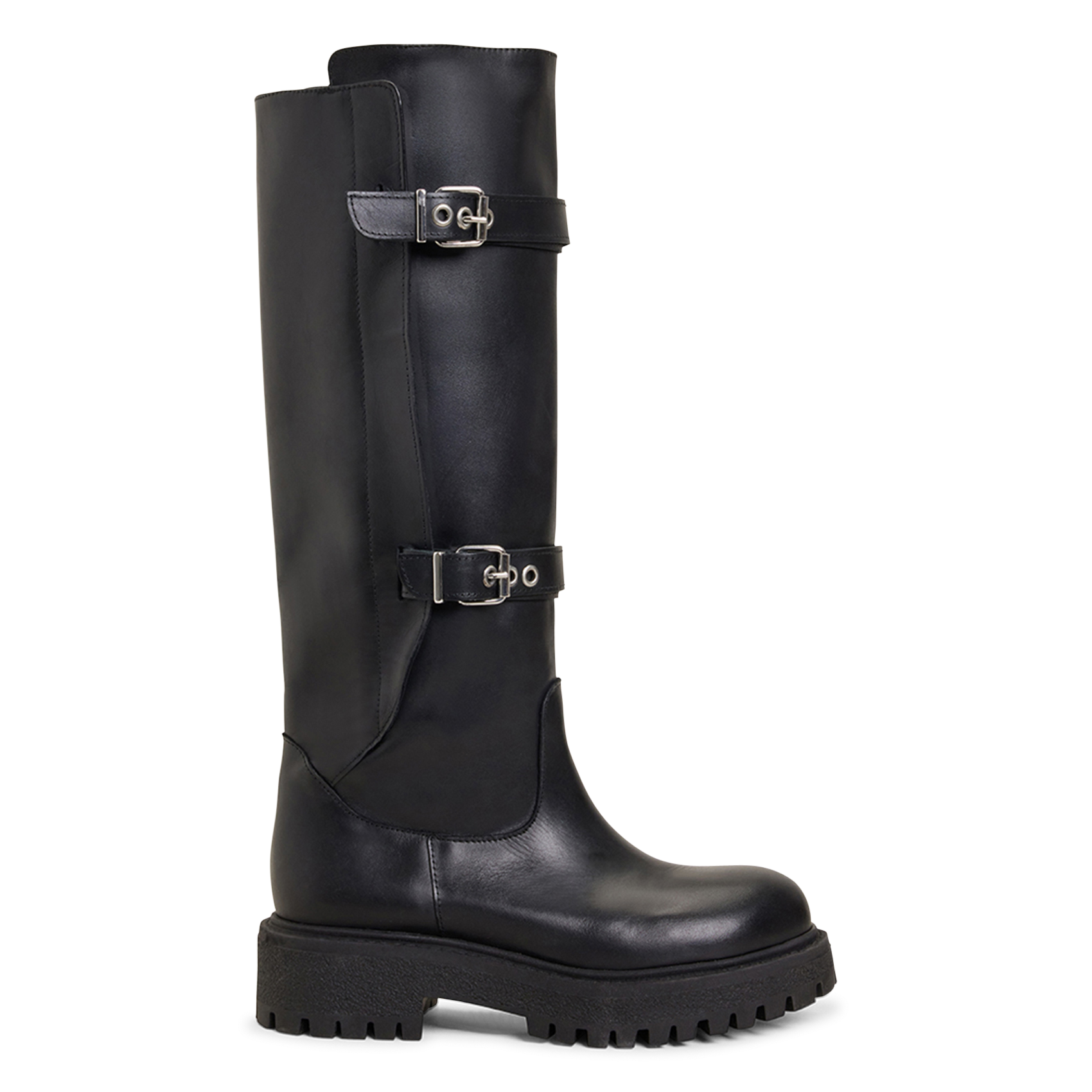 Bottes en cuir rebecca JONAK Noir