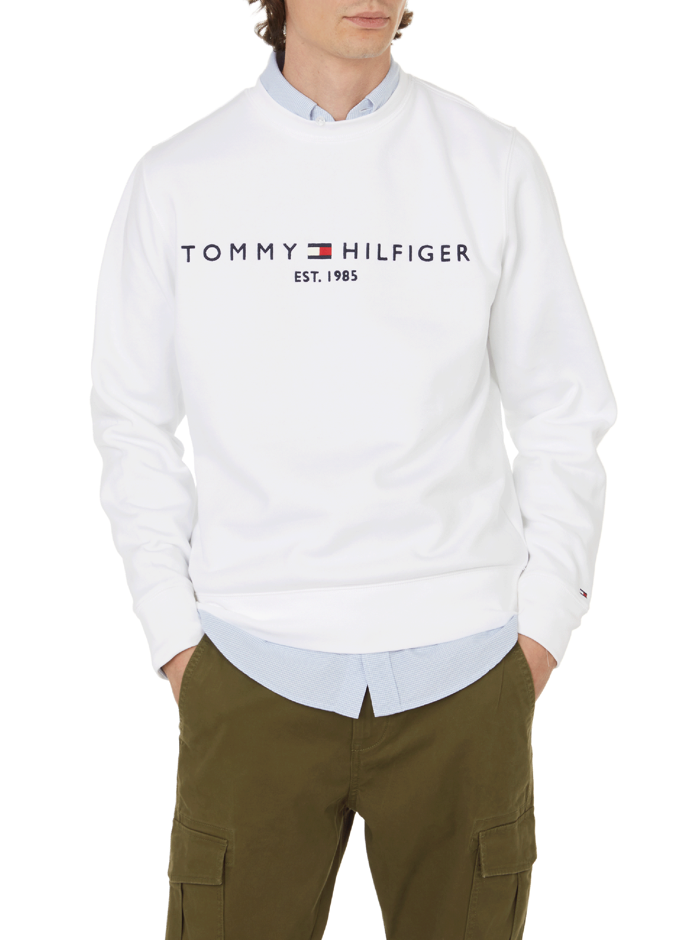 TOMMY HILFIGER Logo sweatshirt White