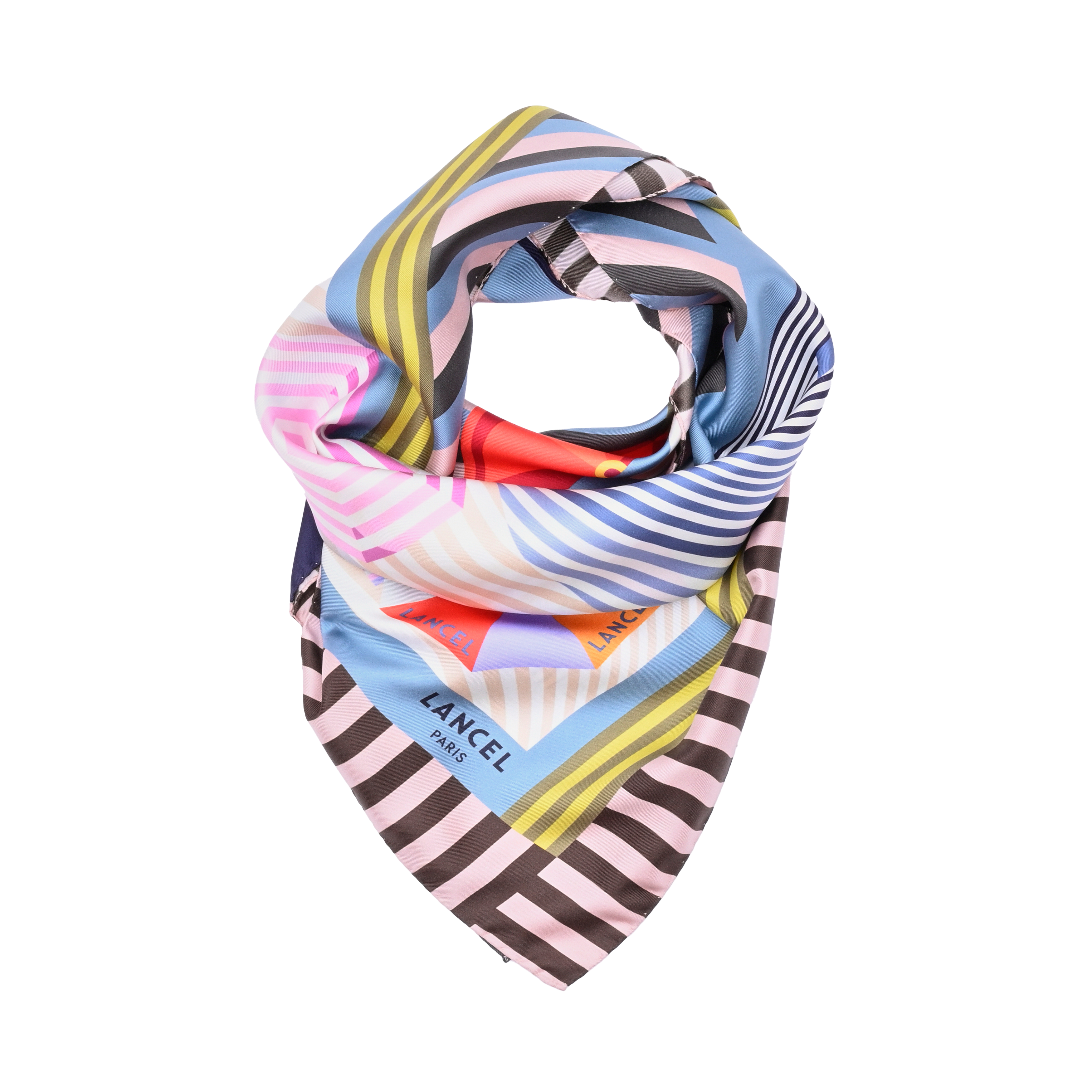 Silk scarf 90 capsule lancel beach LANCEL Multicolour