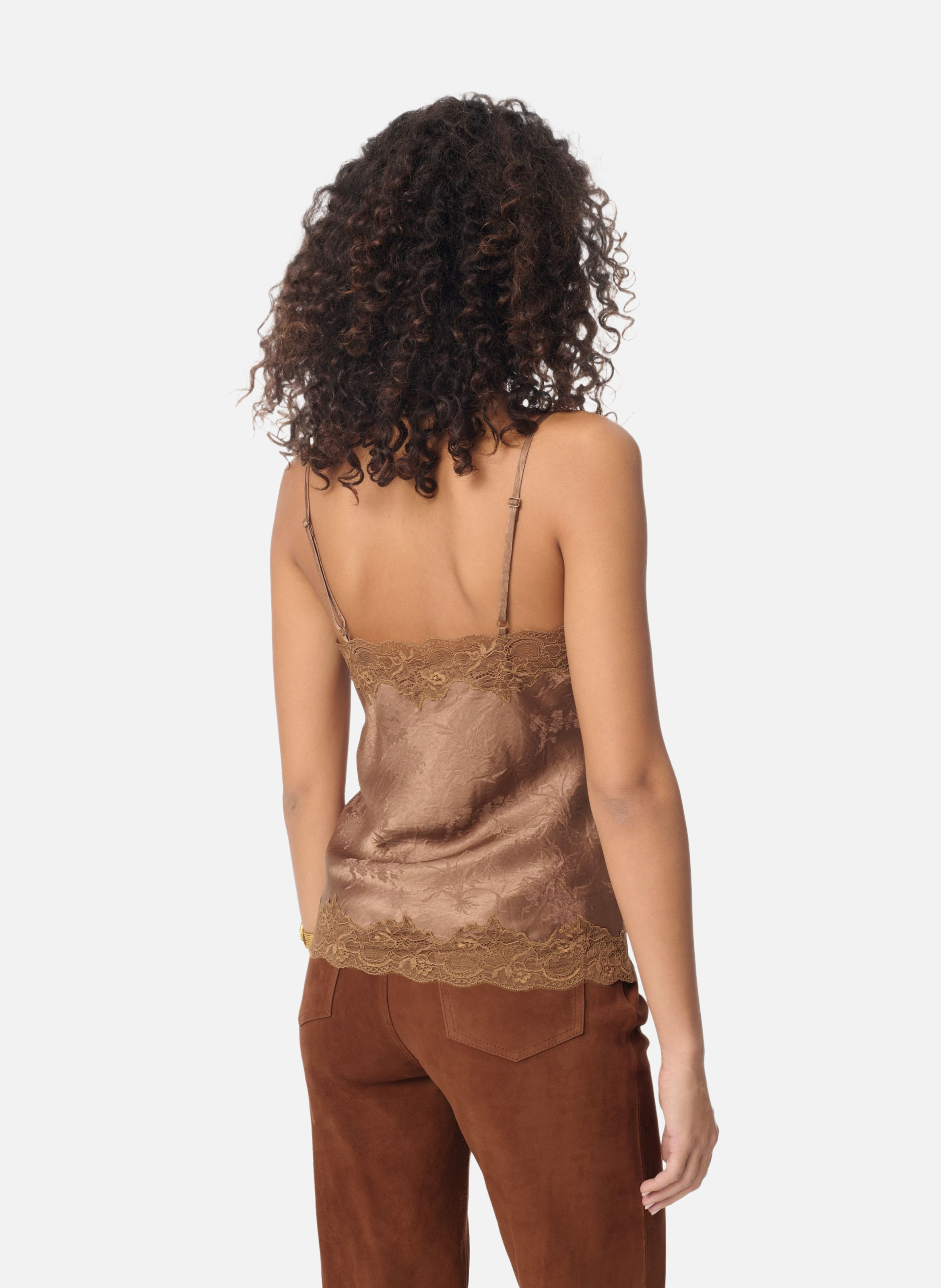 Débardeur glycine VANESSA BRUNO Marron