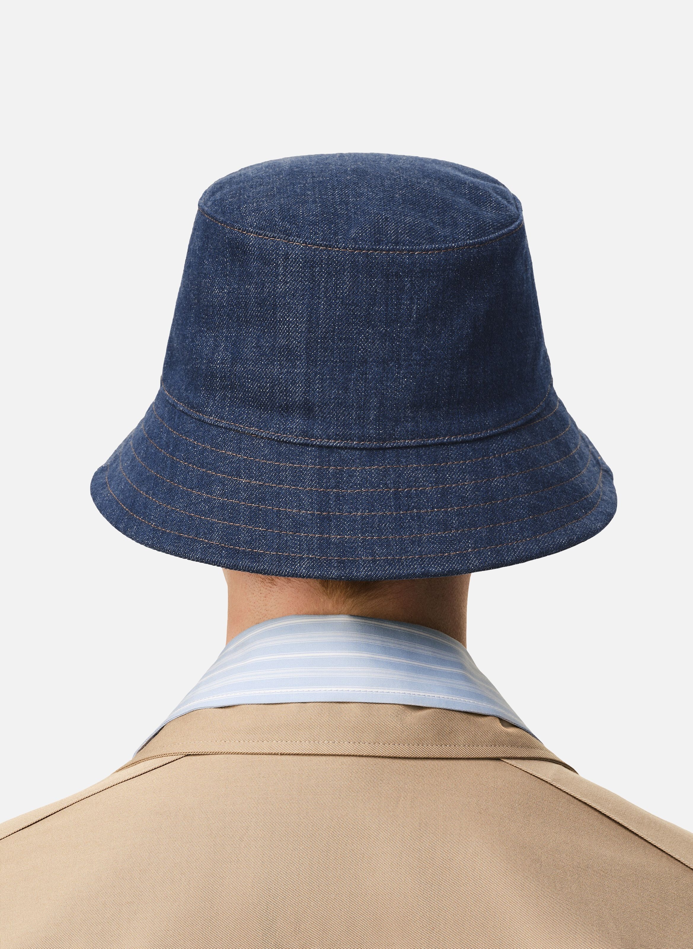 Bob denim empiècement ami paris héritage unisexe en coton AMI PARIS Bleu