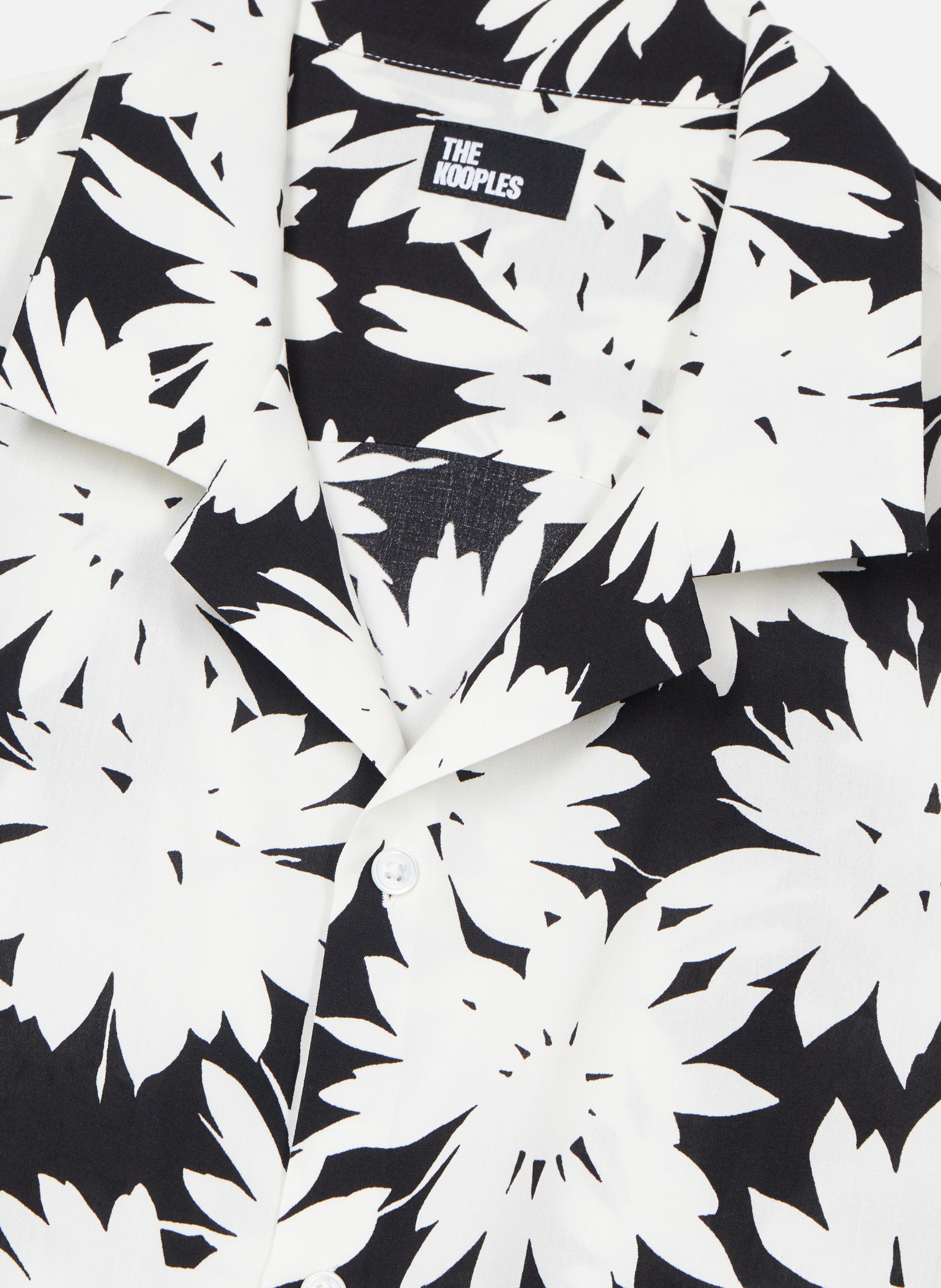 Chemise manches courtes imprimé fleuri THE KOOPLES Noir