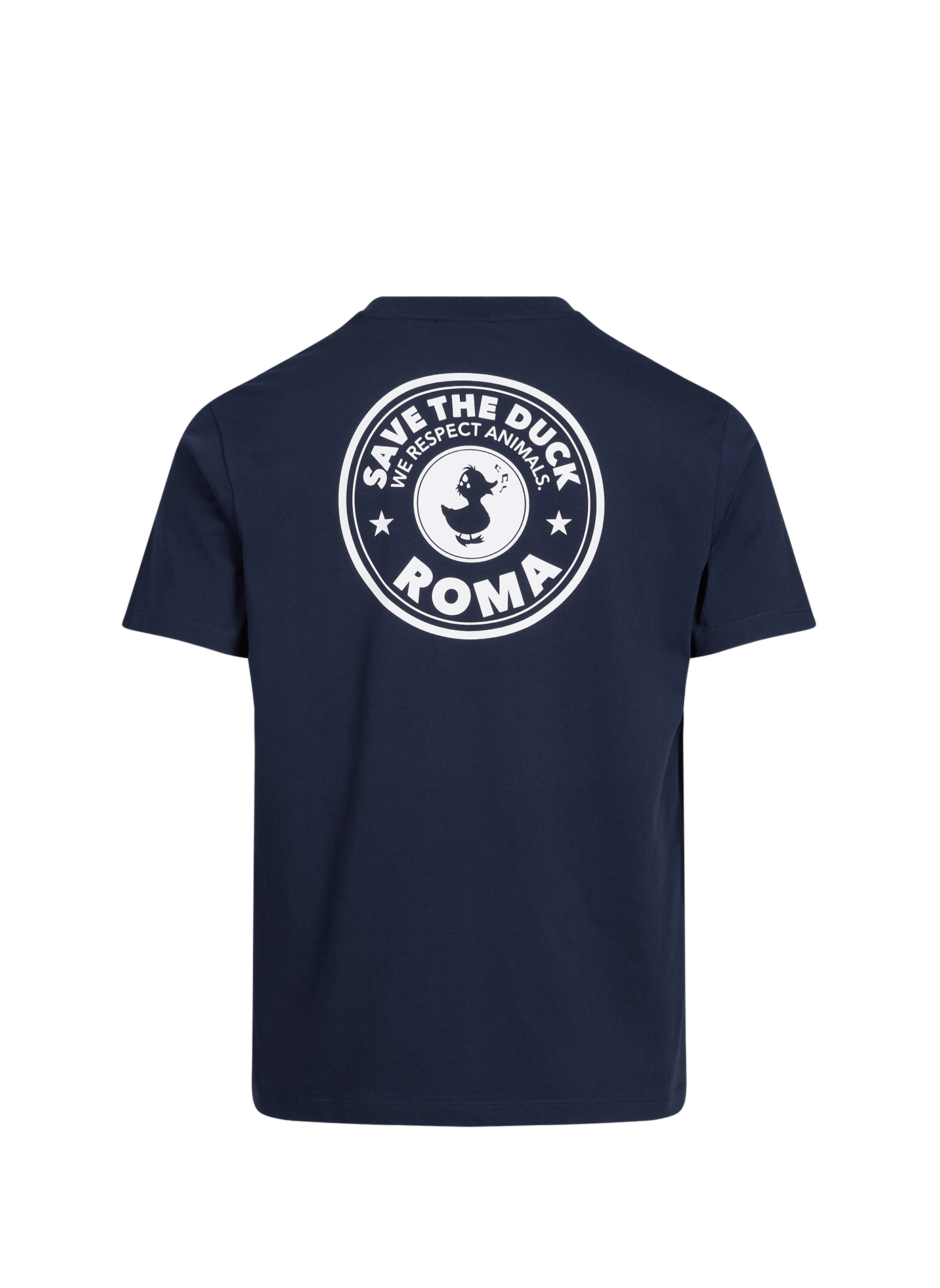 Round neck cotton t-shirt SAVE THE DUCK Blue