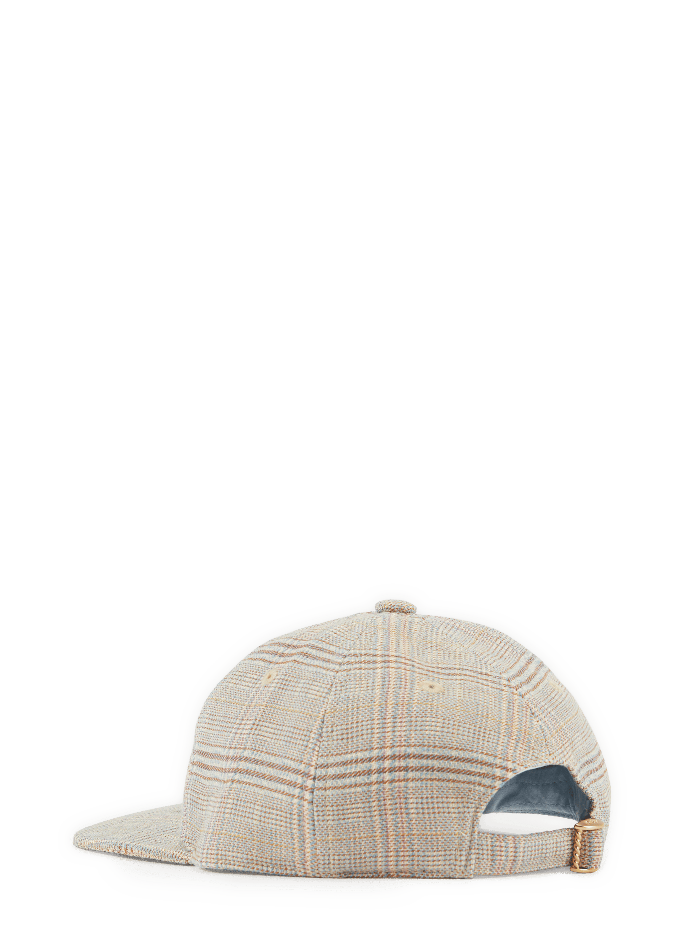 Casquette à carreaux à visière plate DROLE DE MONSIEUR Beige