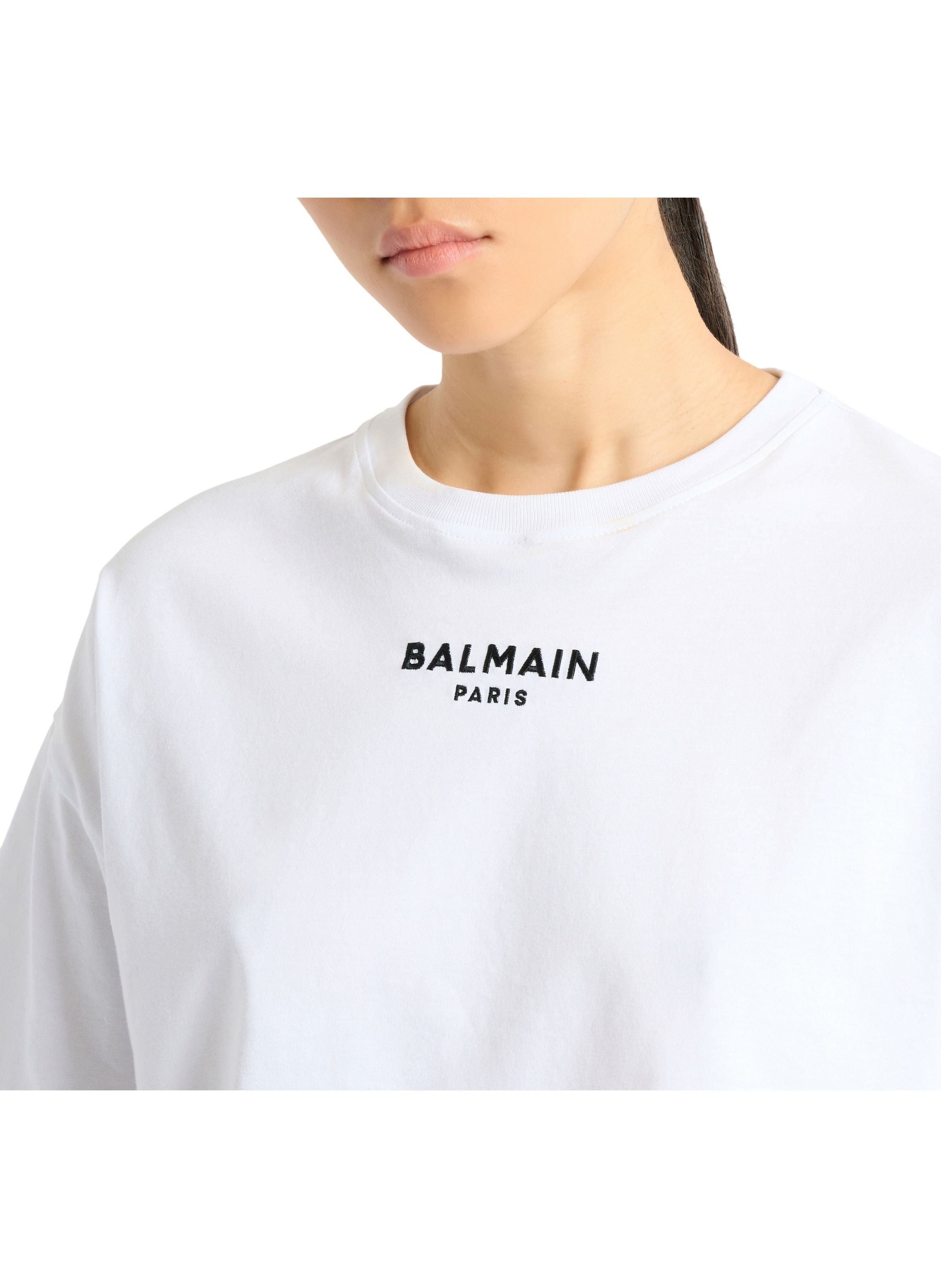 T-shirt balmain paris brodé BALMAIN Blanc