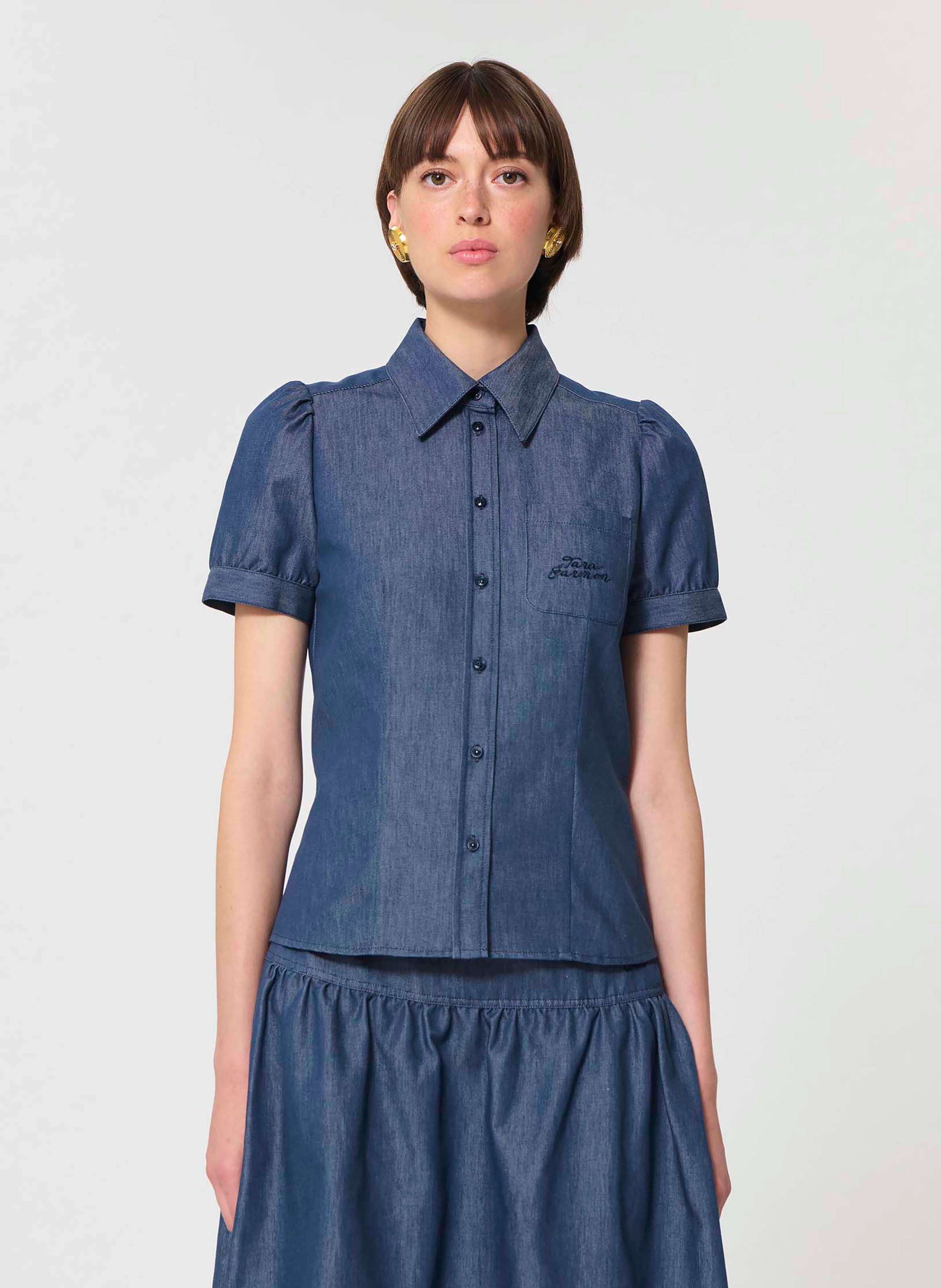 Chemise coly TARA JARMON Bleu
