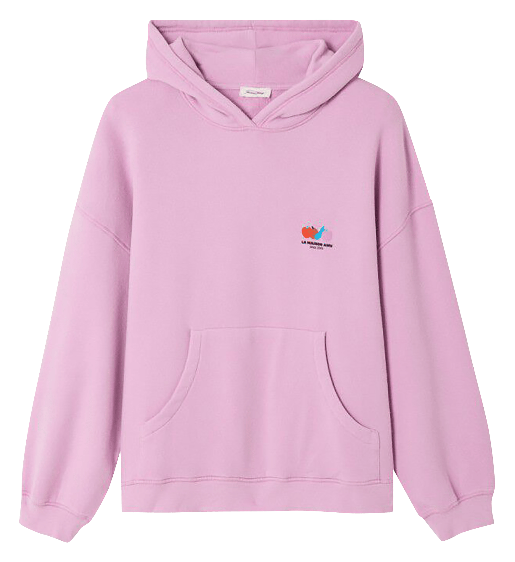 Sweat à capuche ample chiné atubay AMERICAN VINTAGE Rose