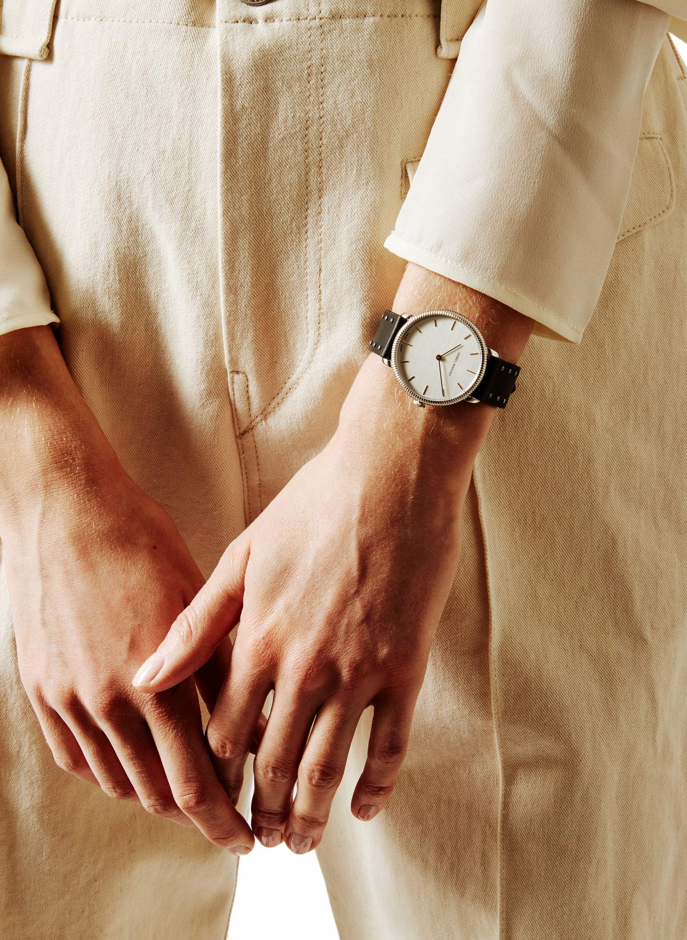 Analog leather watch ISABEL MARANT Silver