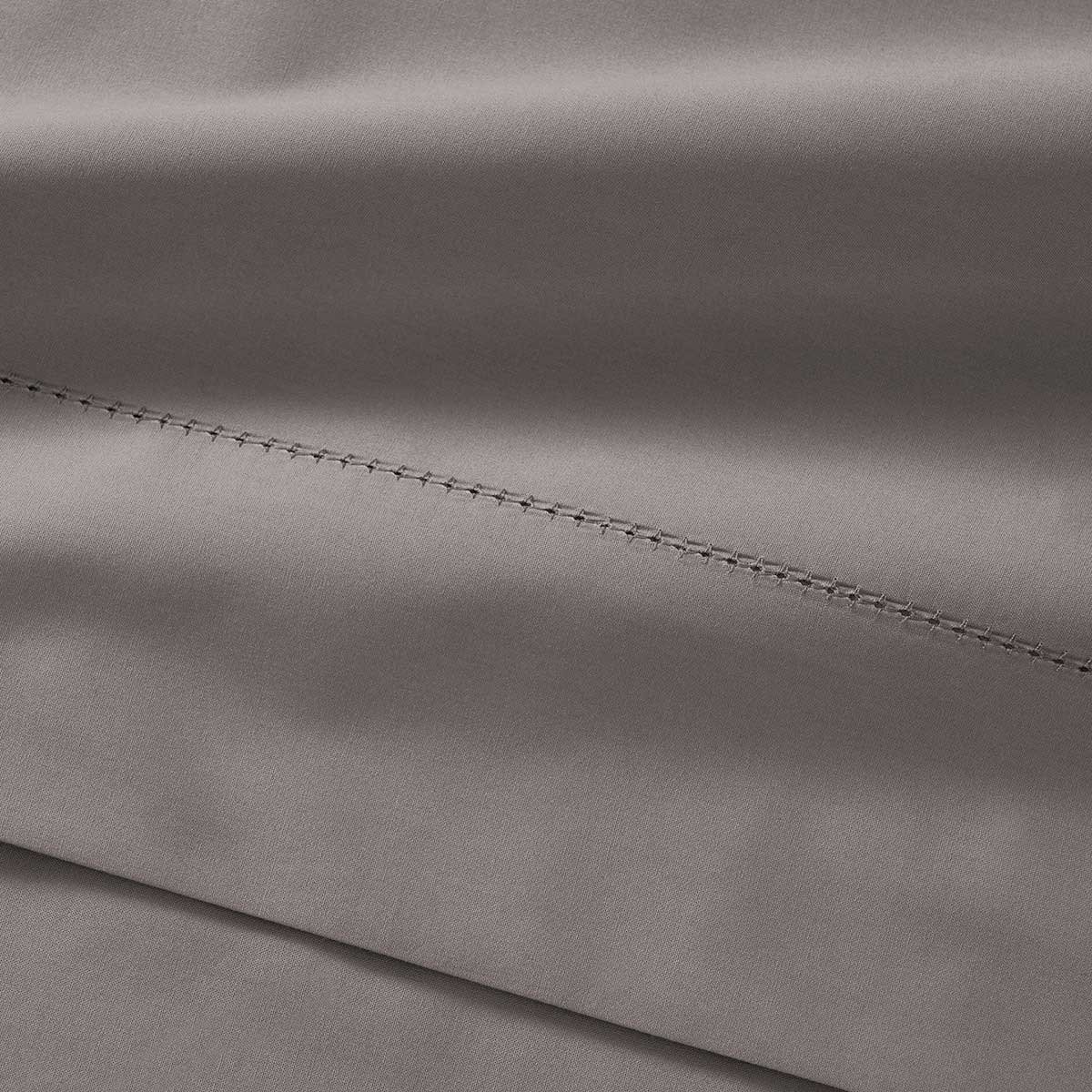 Drap plat en percale de coton, alcove DESFORGES Gris