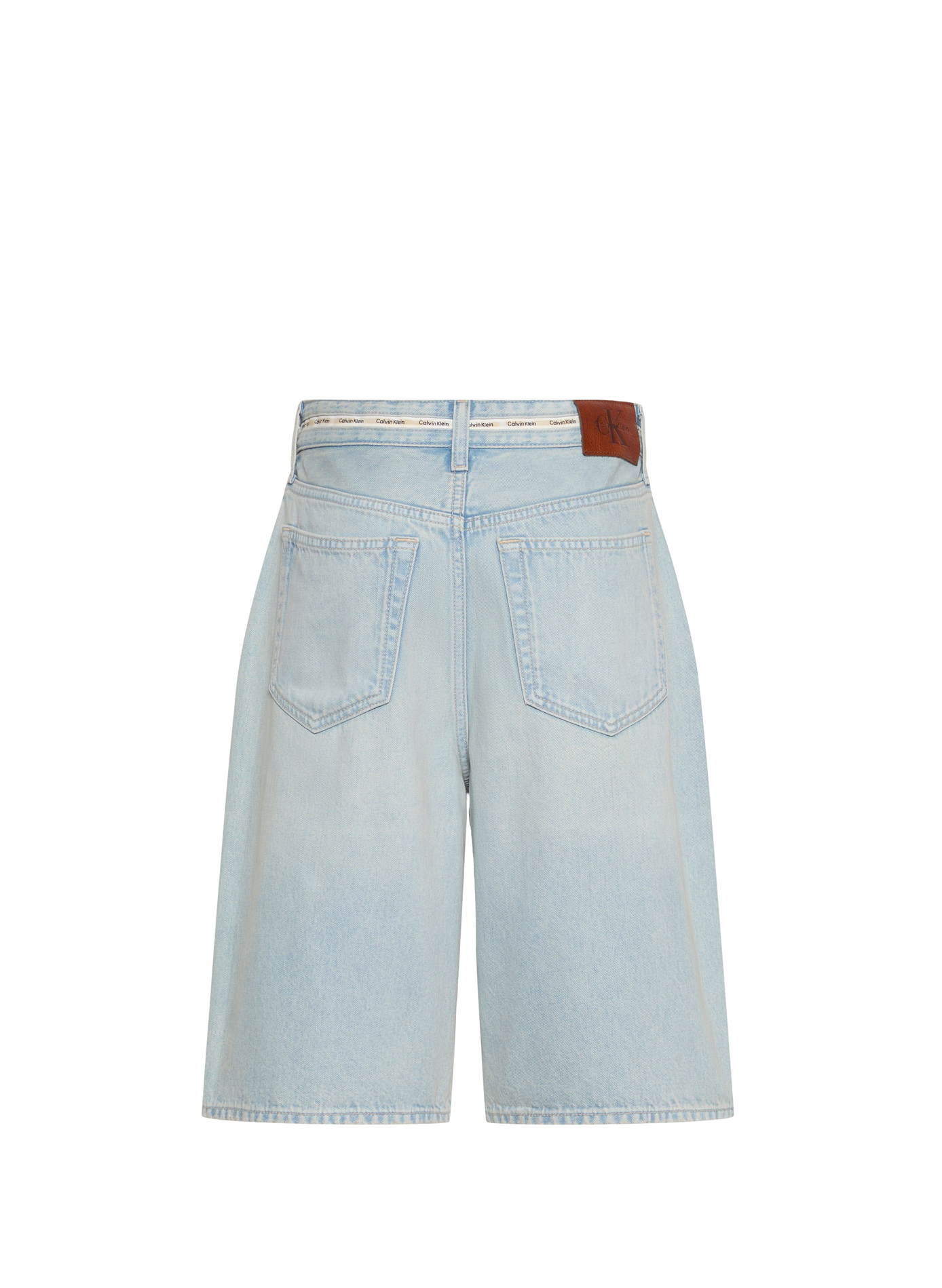 Gewaschene Baumwoll-Bermudas CALVIN KLEIN Blau