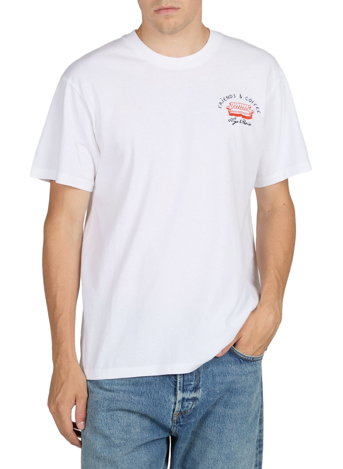 Straight cotton t-shirt MAISON LABICHE White