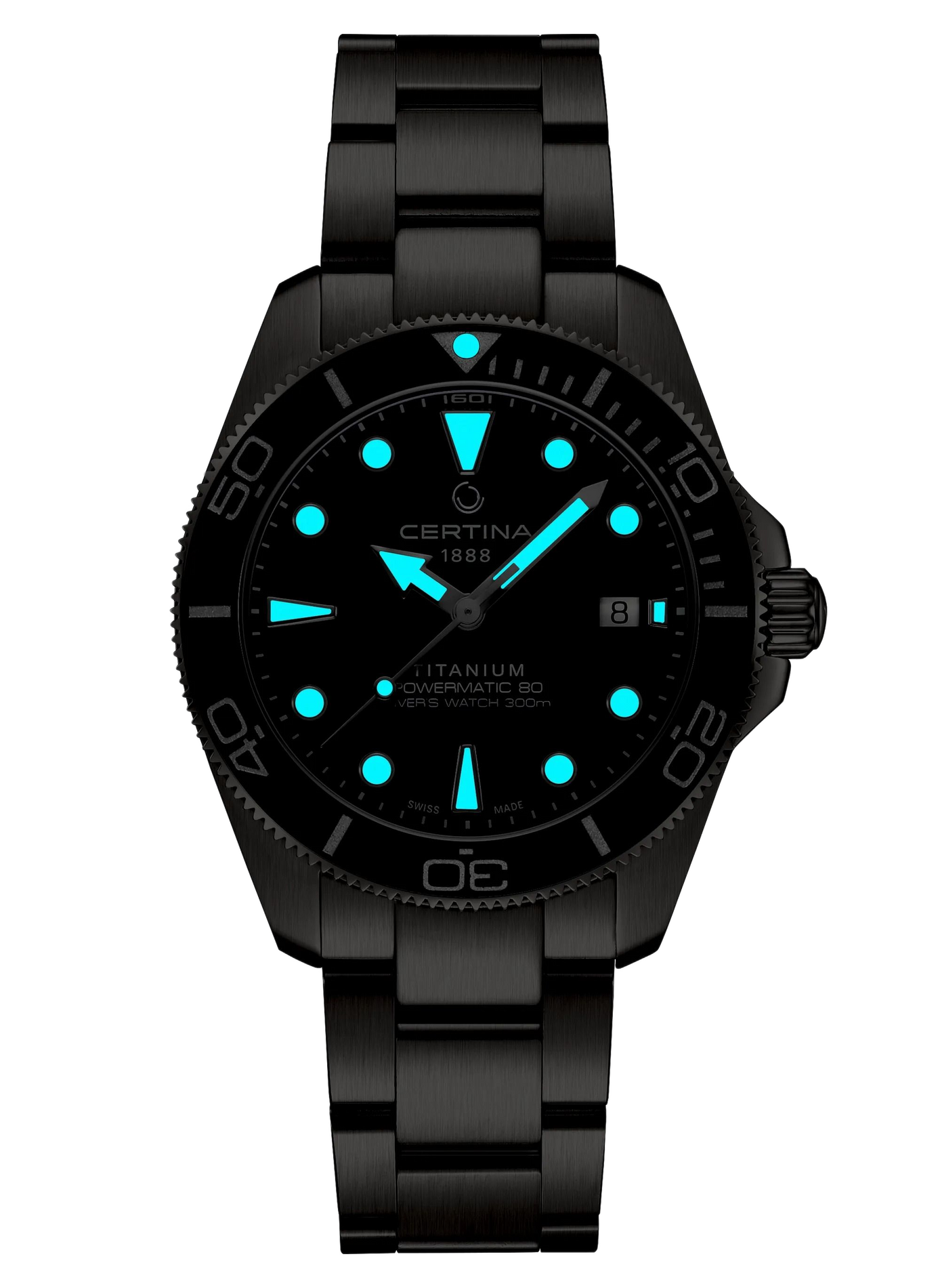 Montre automatique DS ACTION DIVER en titane CERTINA Bleu