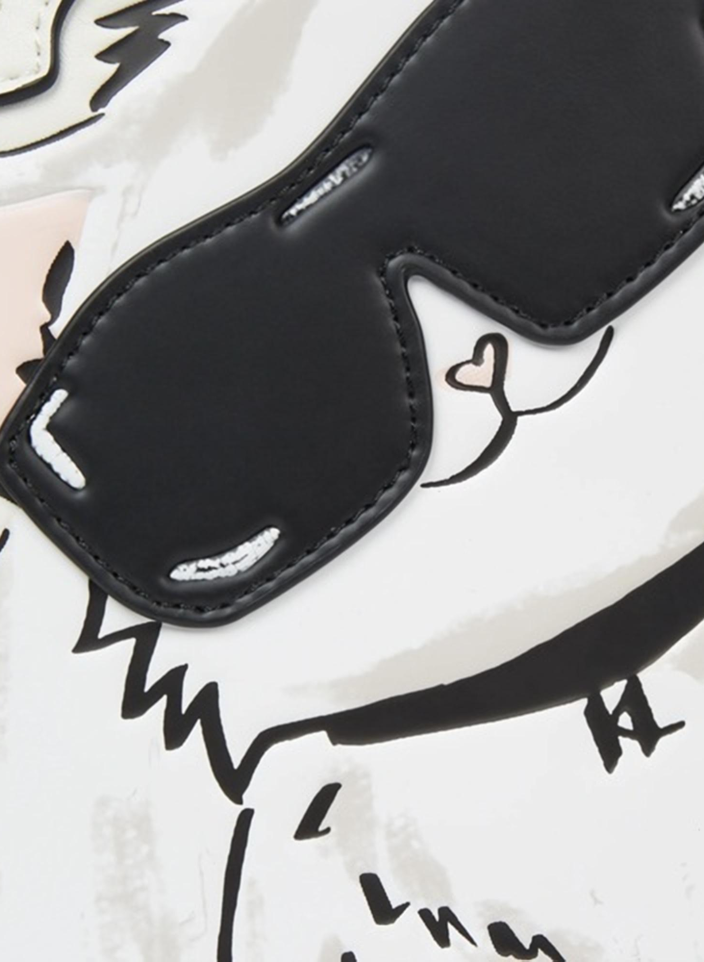 Sac bandoulière imprimé IKON CHOUPETTE CROSSBODY KARL LAGERFELD Beige