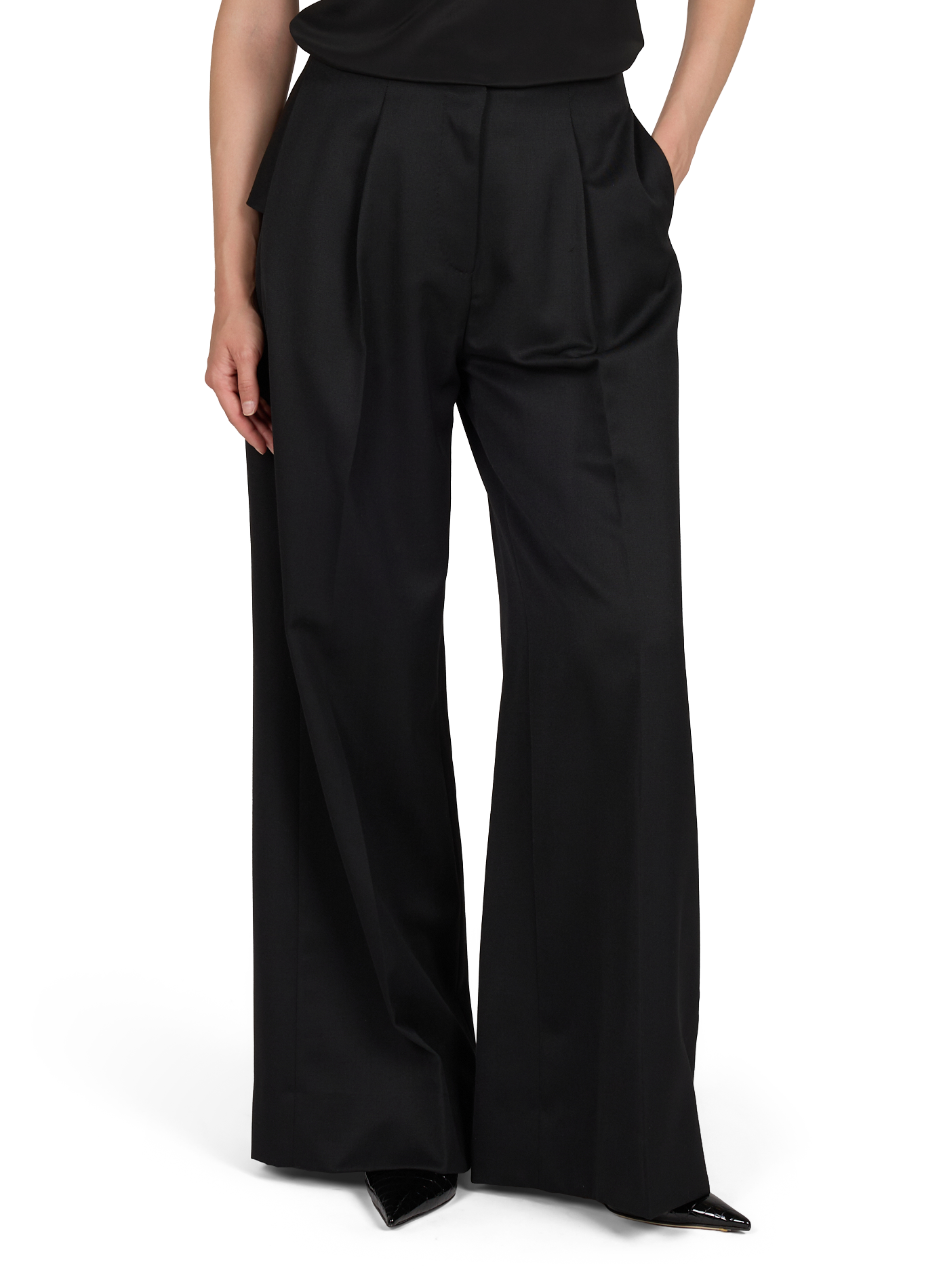 Pantalon large à noeud SIMONE ROCHA Noir
