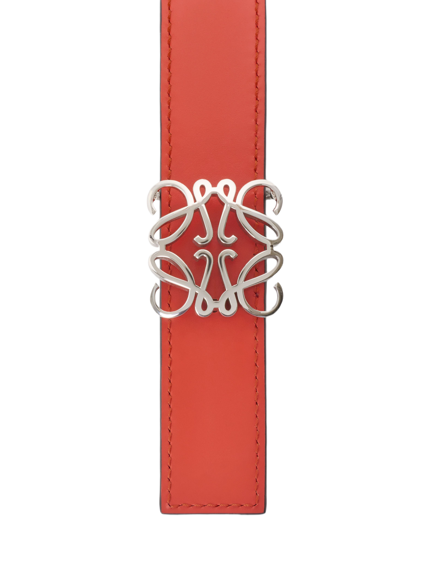Ceinture réversible Anagram Bombé en cuir de veau lisse LOEWE Multicolore