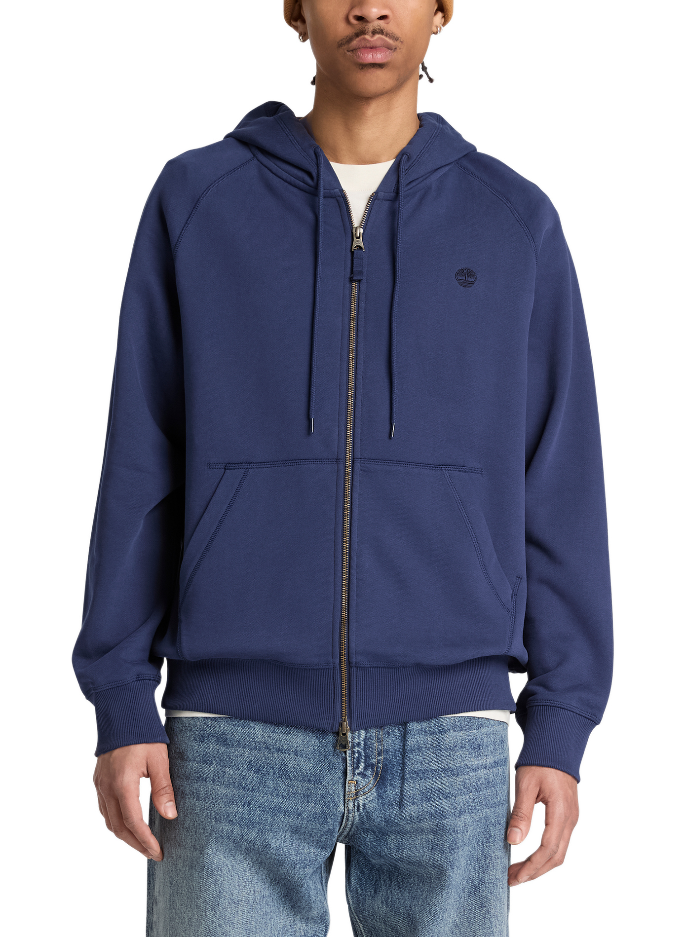 Sweat zippé droit en coton TIMBERLAND Blau