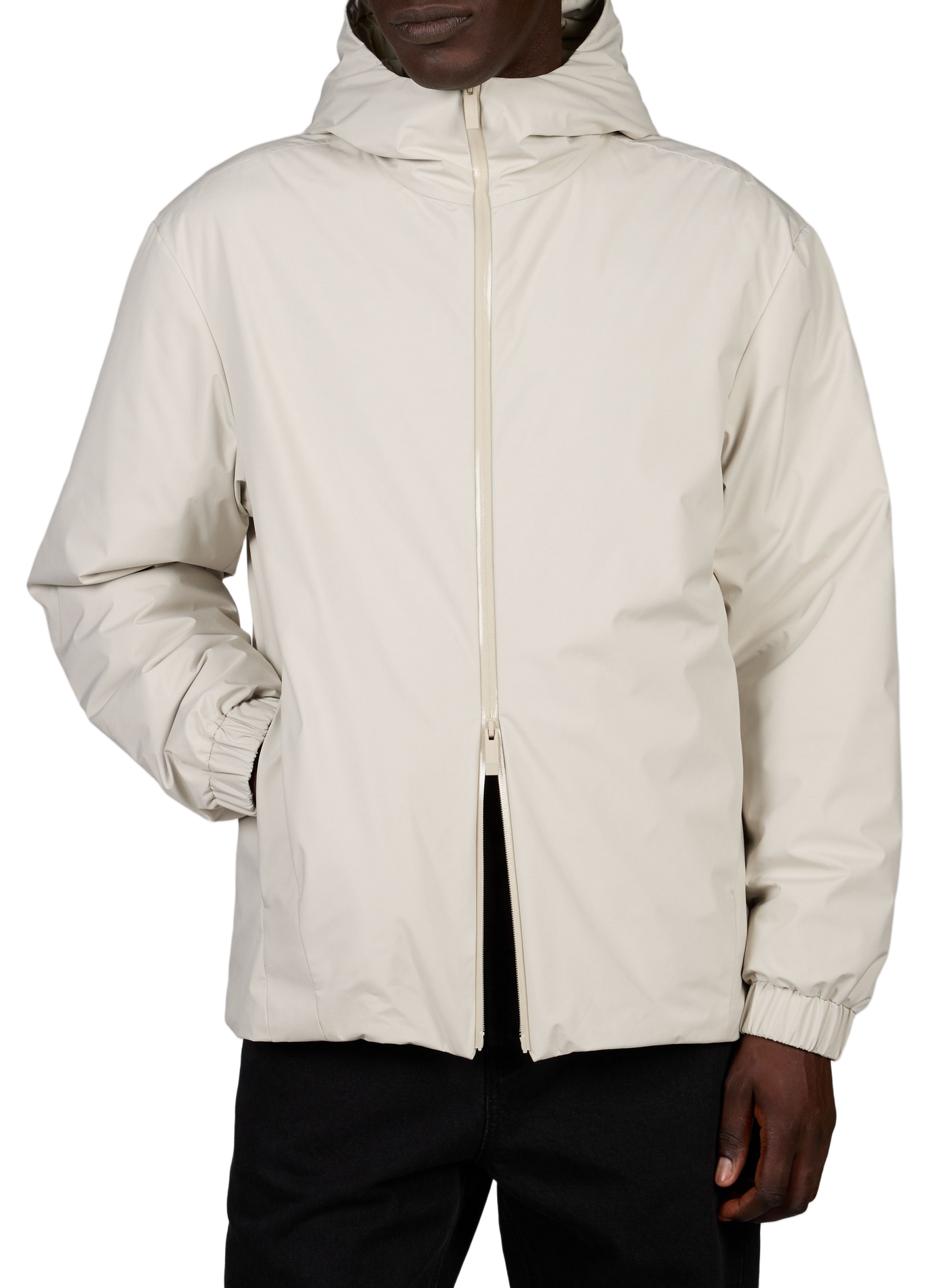 High-neck jacket MONCLER Beige