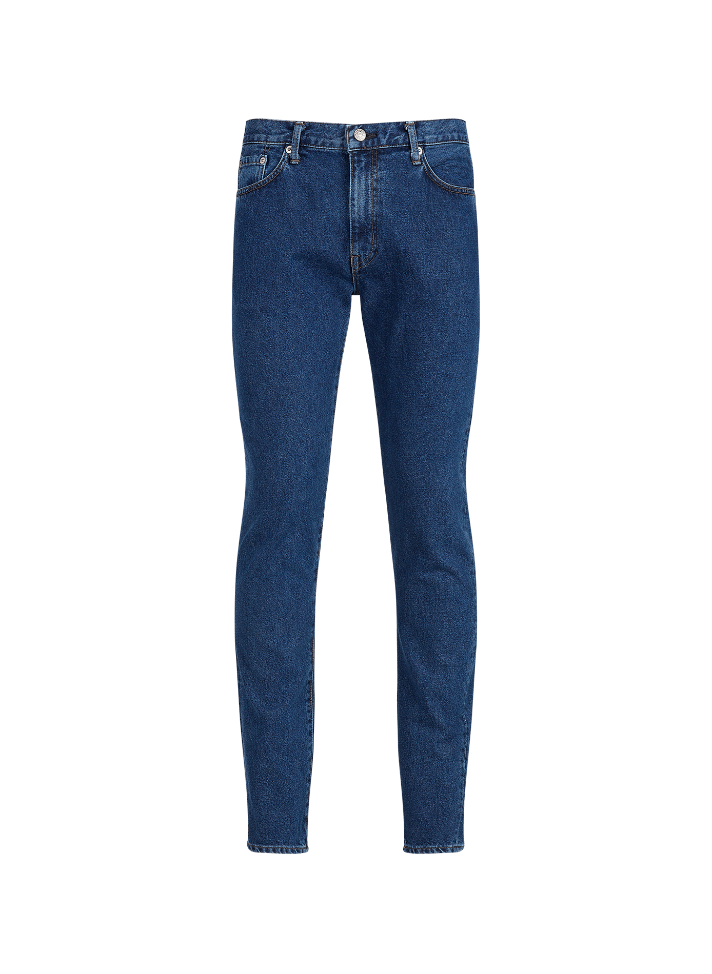 Jean droit en coton EDWIN Bleu