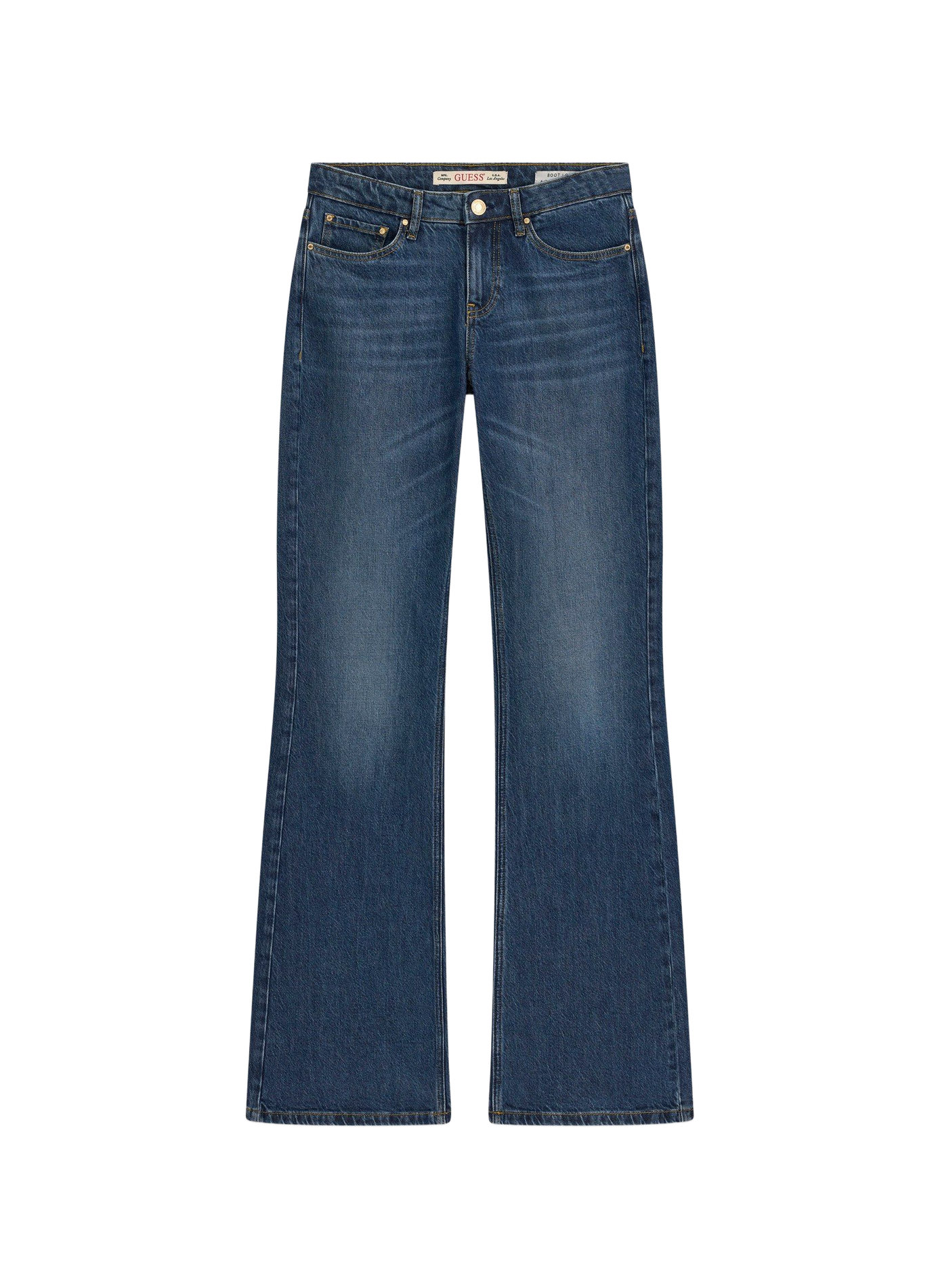 Jean flare en coton mélangé GUESS Schwarz