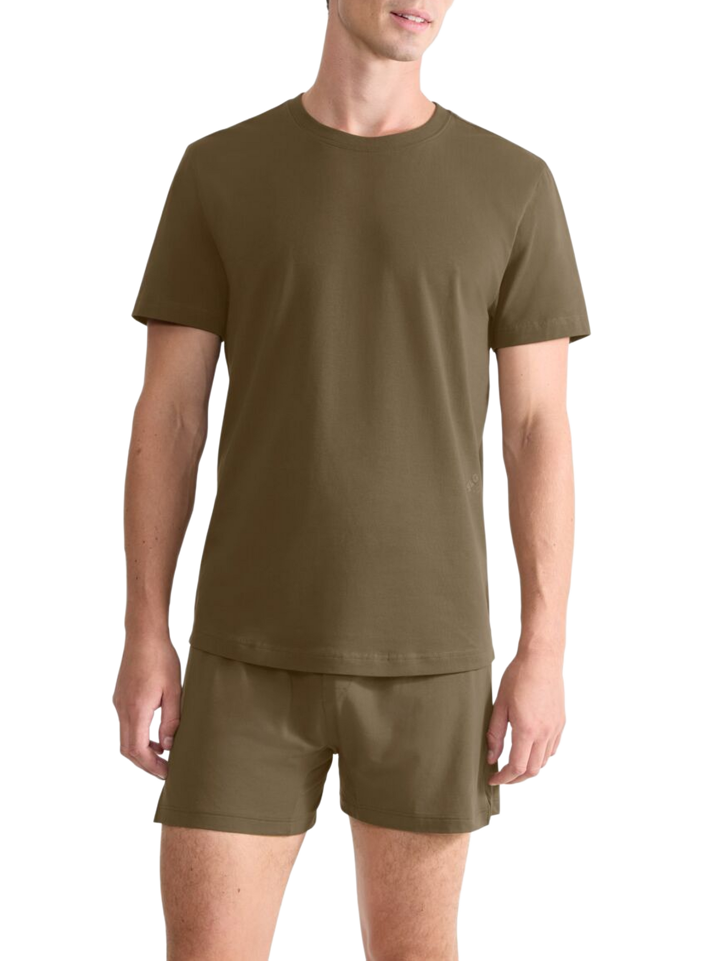 Rundhalsausschnitt T-Shirt aus Baumwollmischung SLOGGI Grun