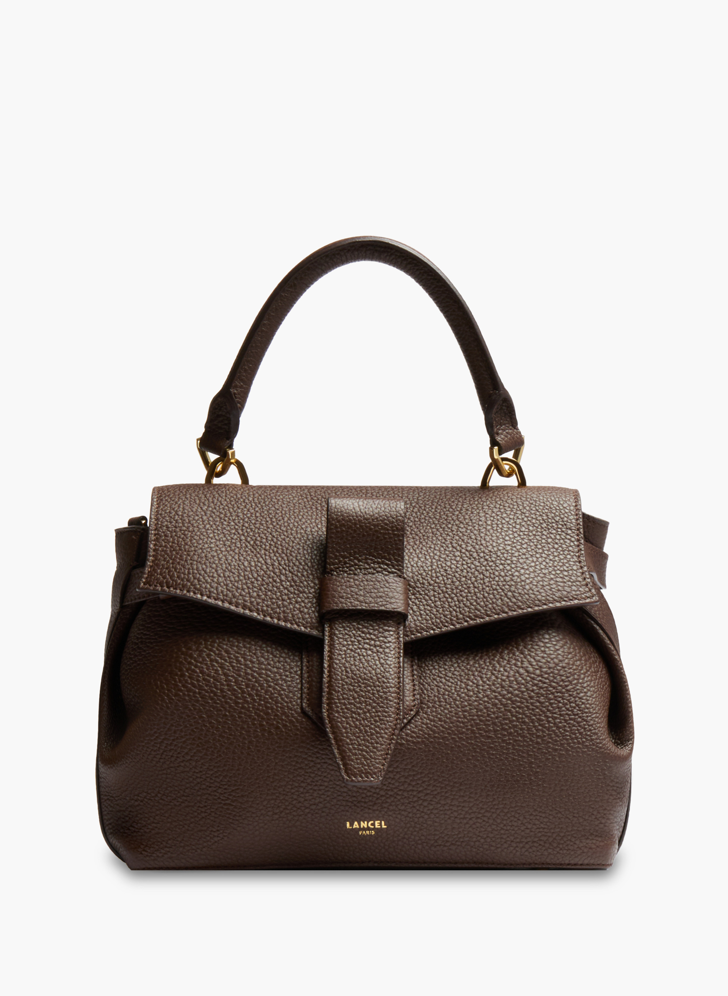 Sac porté main m charlie de lancel en cuir LANCEL Marron