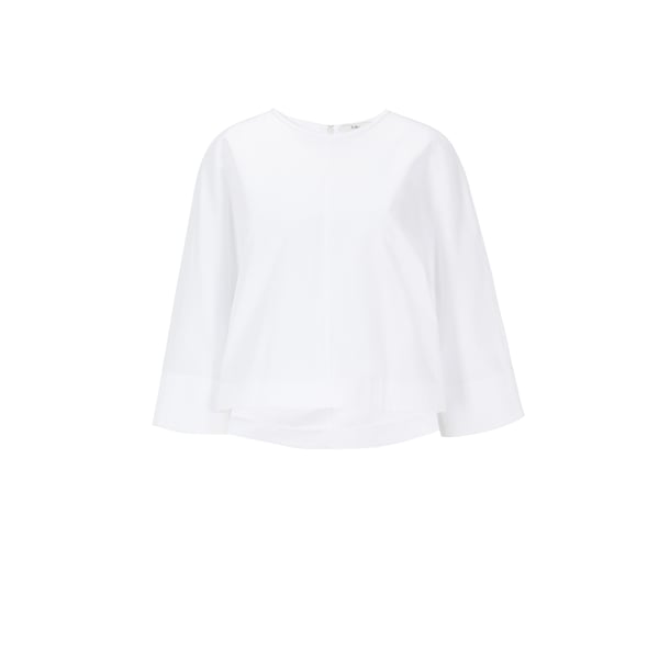 Top manches kimono en popeline de coton