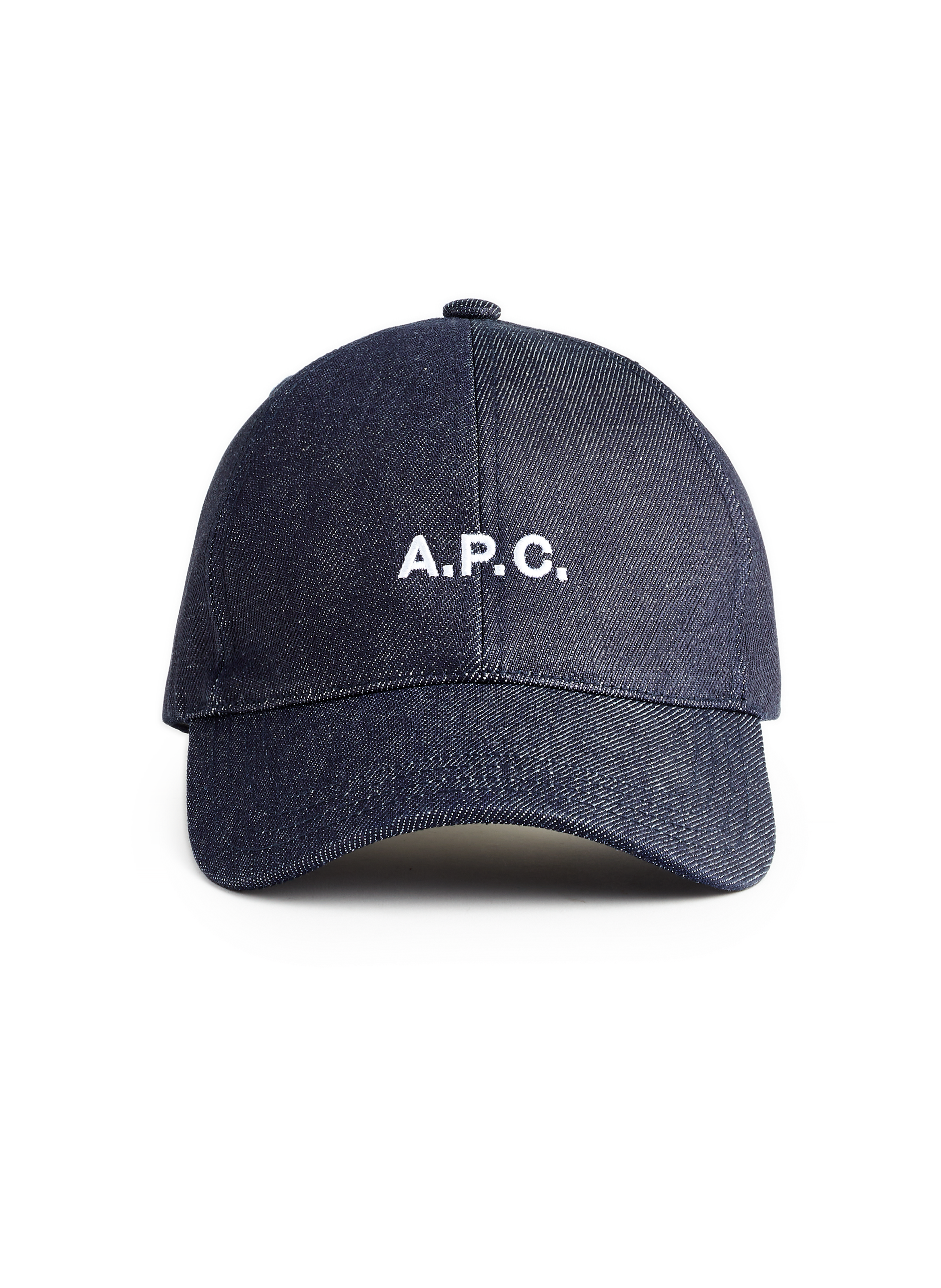 A.P.C. Casquette Charlie en coton denim Bleu