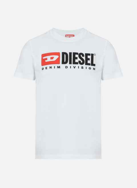 T-shirt à logo en coton WhiteDIESEL 