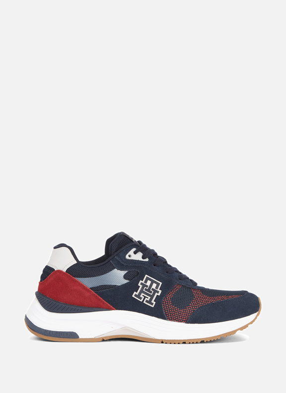 TOMMY HILFIGER Suede low-top sneakers Blue