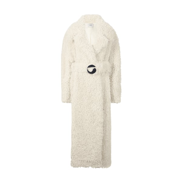 Manteau oversize effet peau de mouton