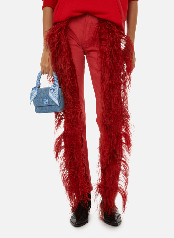 JEANNE FRIOT feathered pants