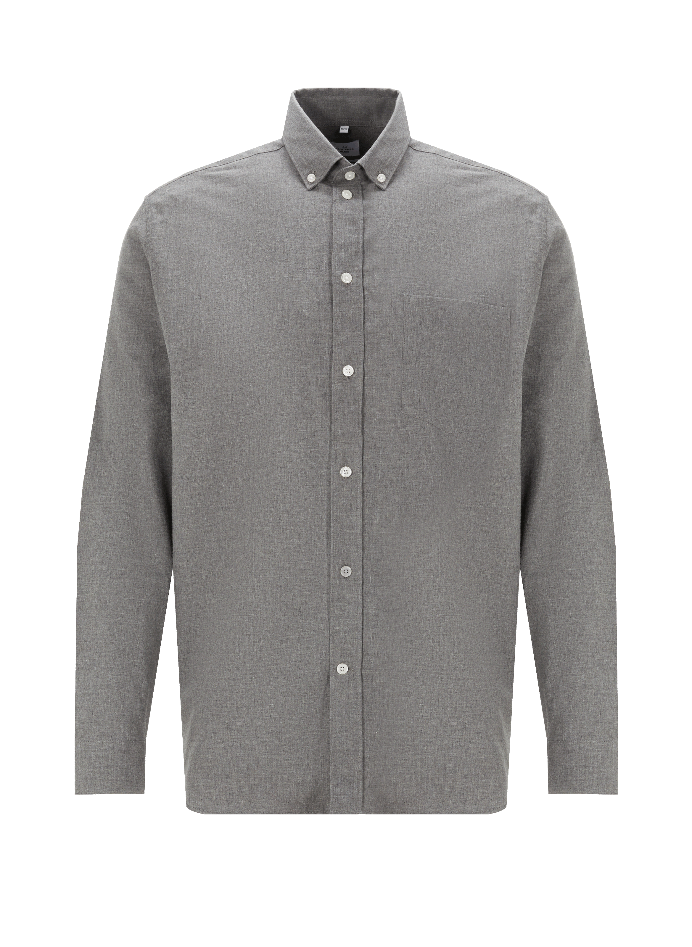 AU PRINTEMPS PARIS Chemise en coton  Gris
