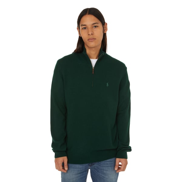 Pull col zippé en laine