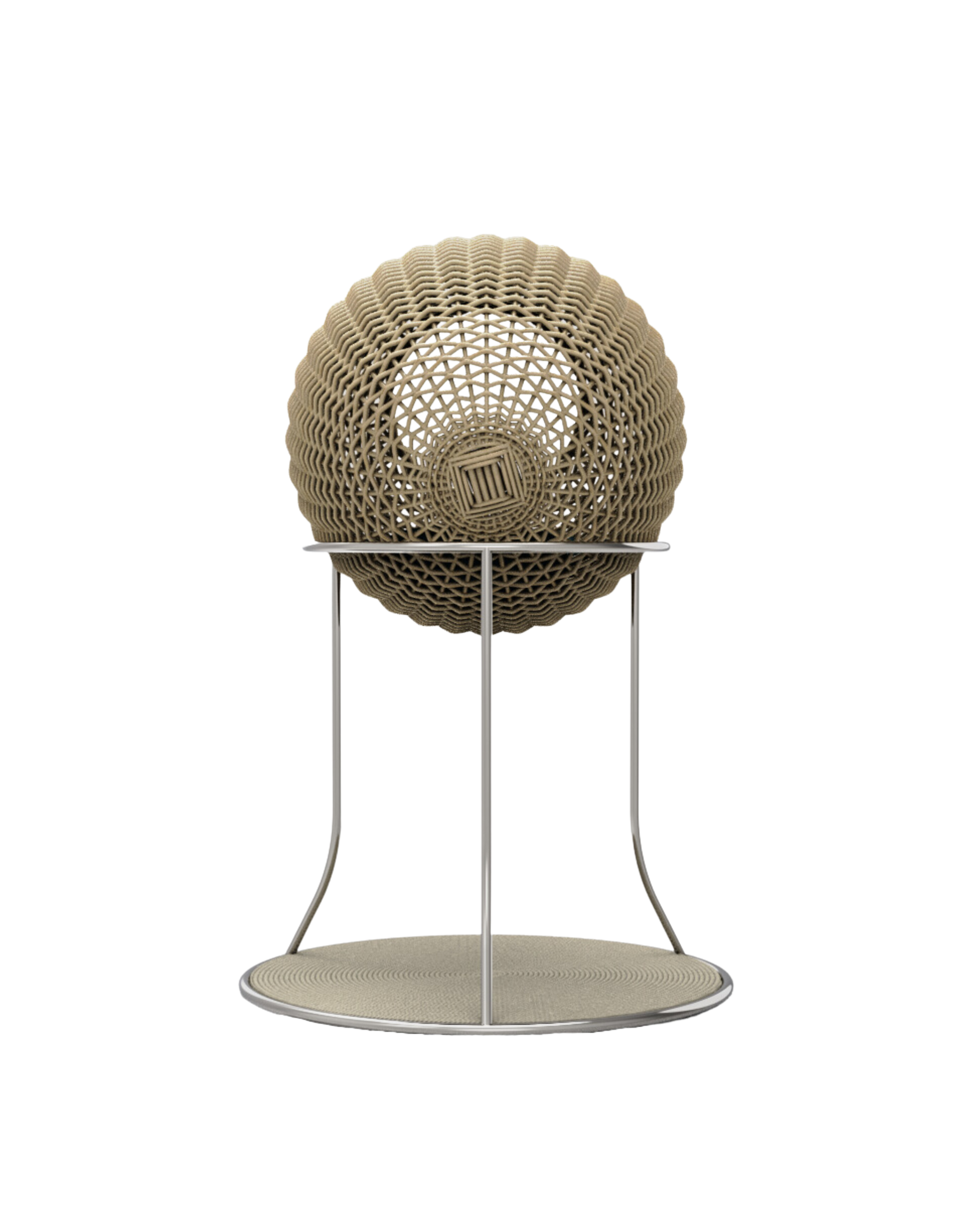 Arbre à chat artisanal en osier Beige