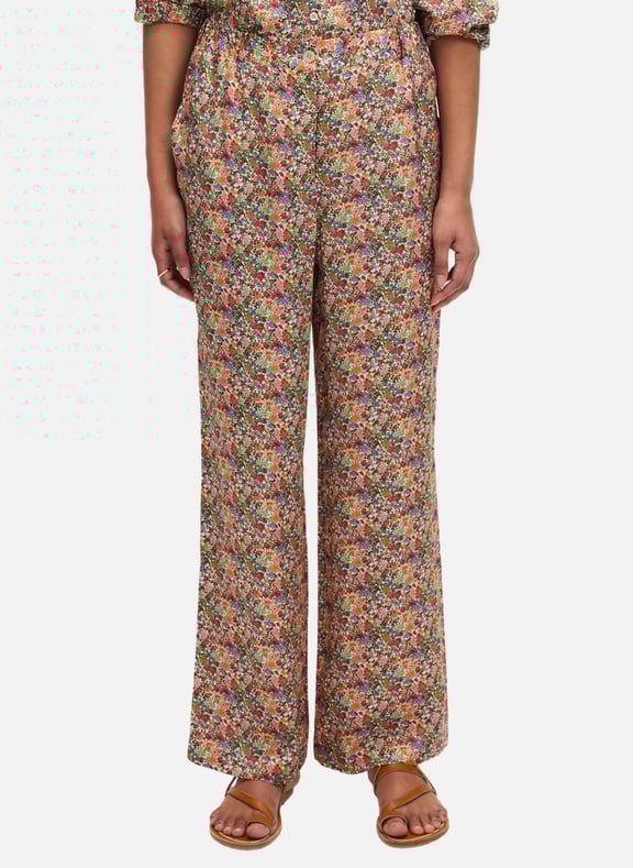 Pantalon large à petites fleurs colorées - latisha Multicolore by PABLO PABLO Pantalon large à petites fleurs colorées - latisha Multicolore
