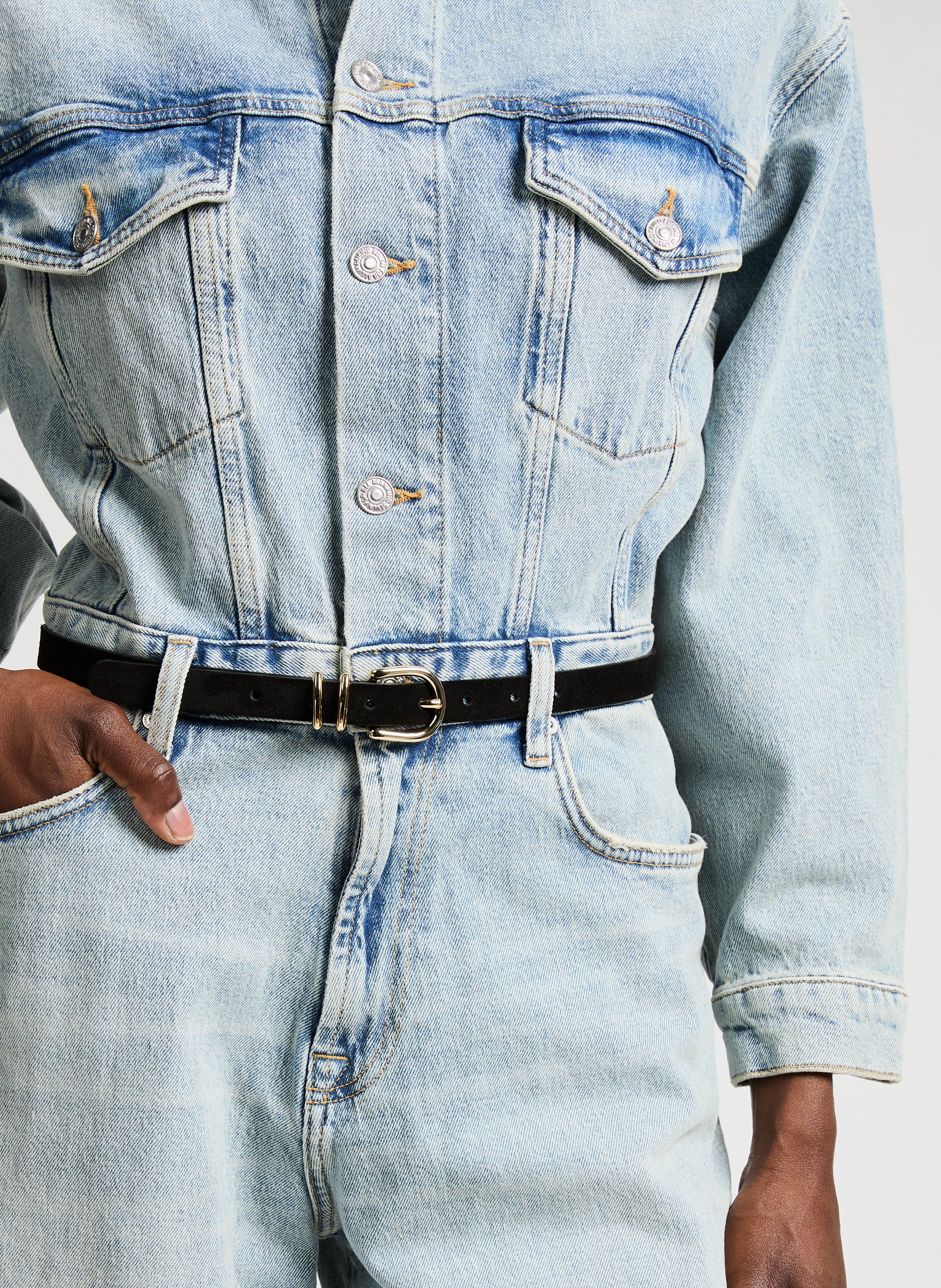 Ceinture fine SAISON 1865 Noir