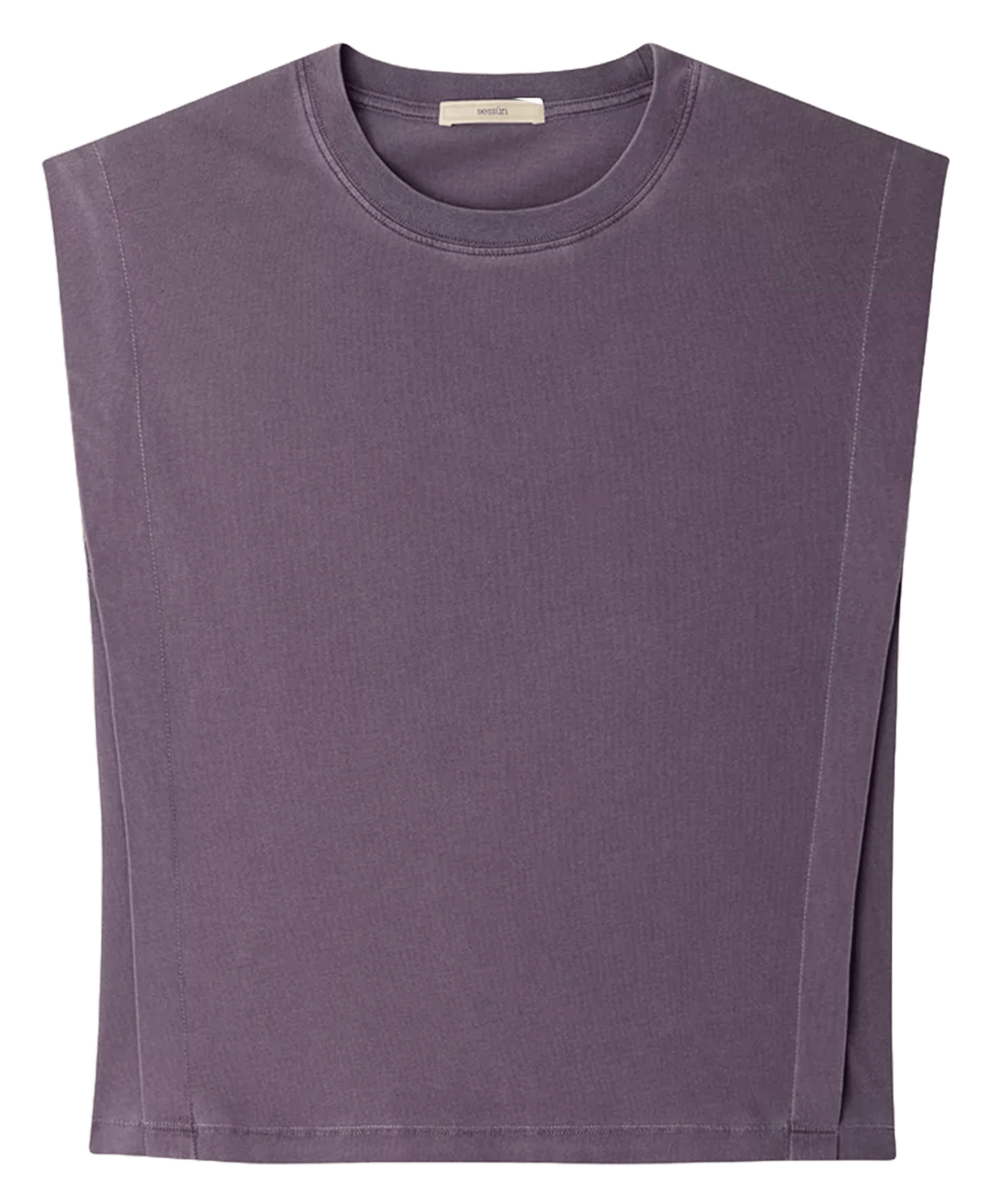 Tee-shirt col rond droit en coton bio orlando SESSUN Beige