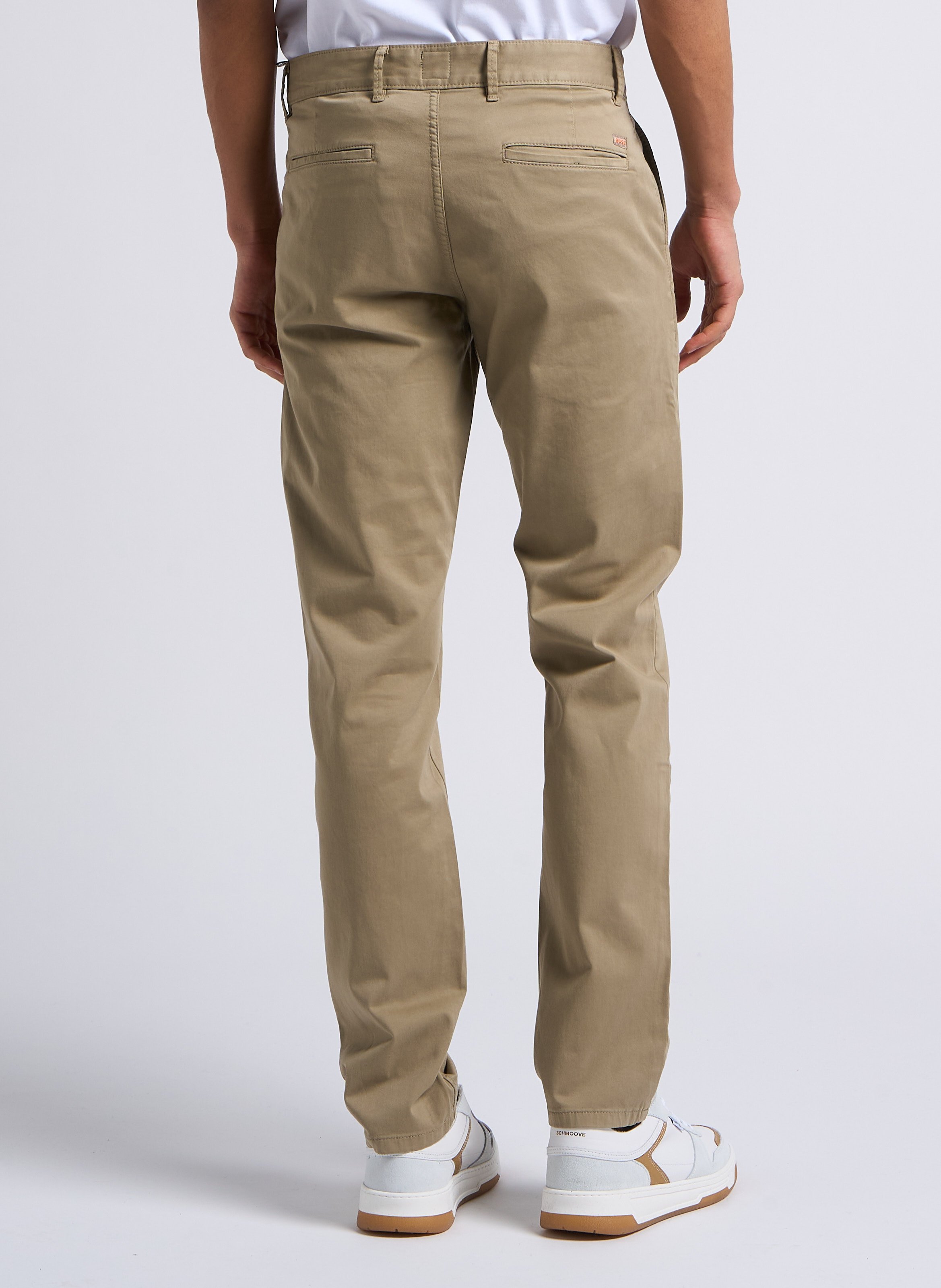 Pantalon chino en coton stretch BOSS Marron