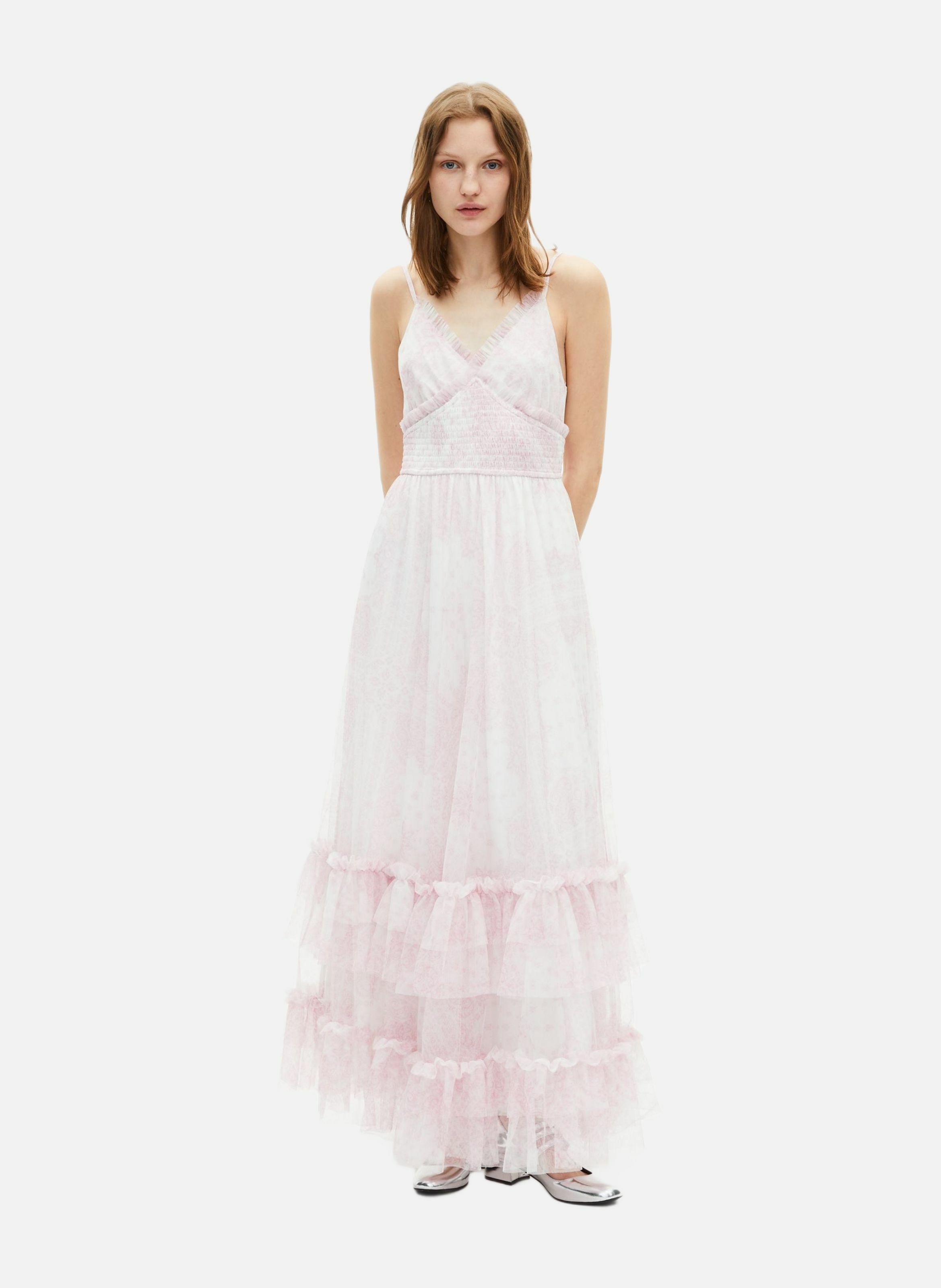 Robe longue en tulle imprimé THE KOOPLES 