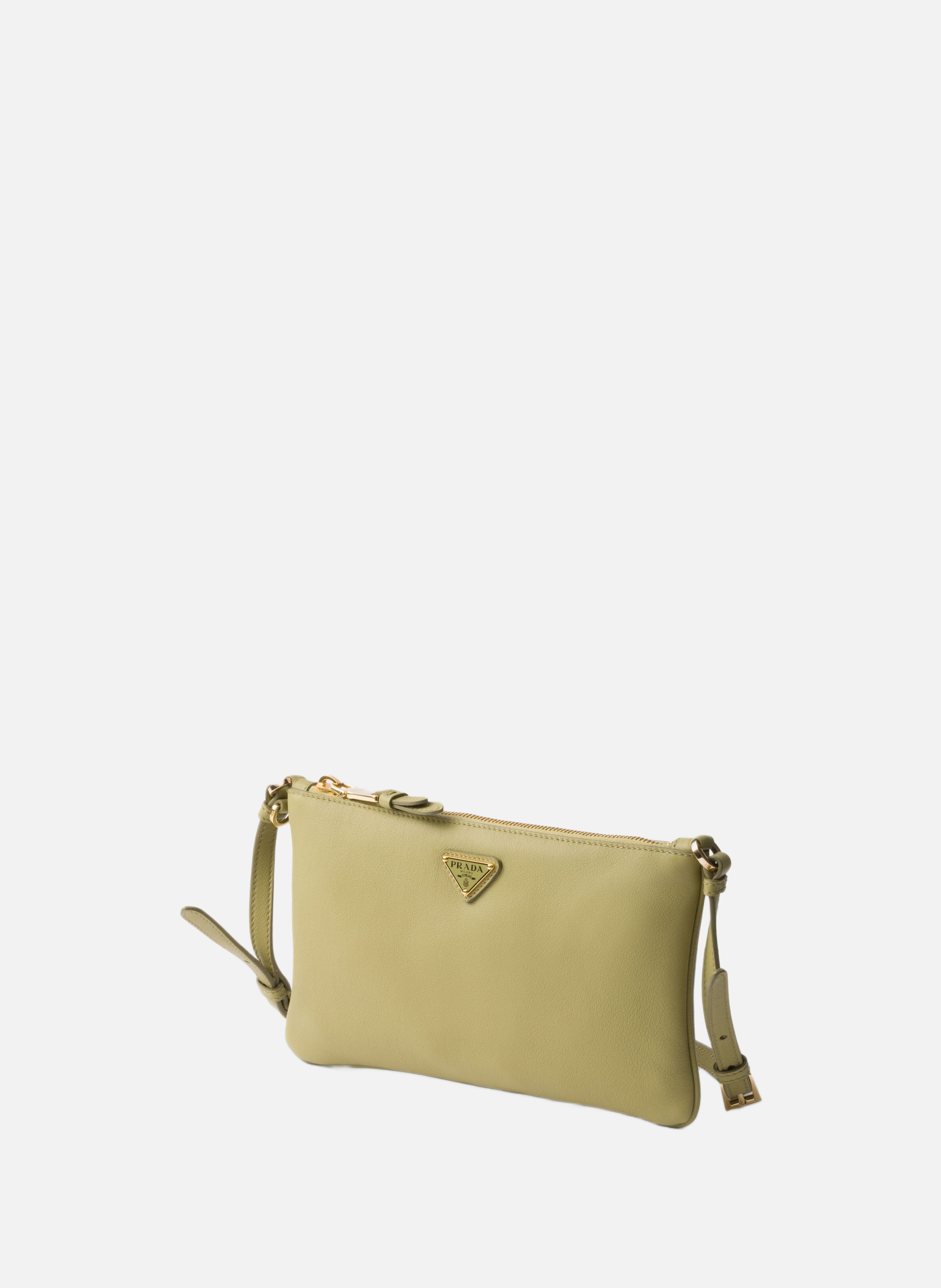 Pochette en cuir PRADA Vert