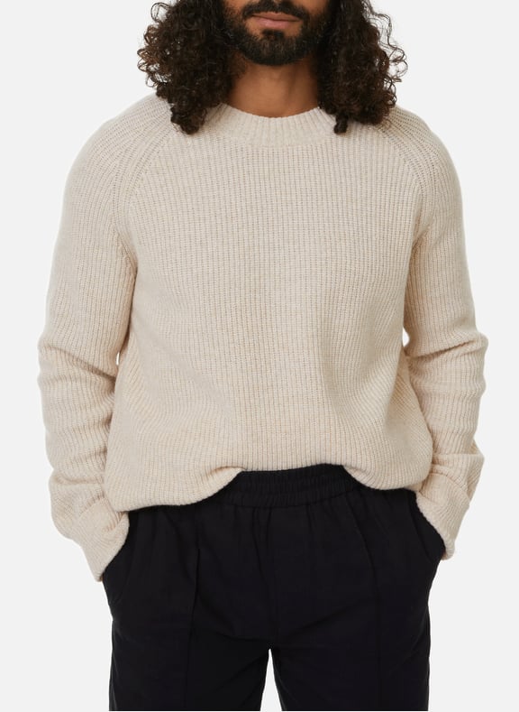 Pull Arsen en laine Beige by SAISON 1865 SAISON 1865 Pull Arsen en laine Beige