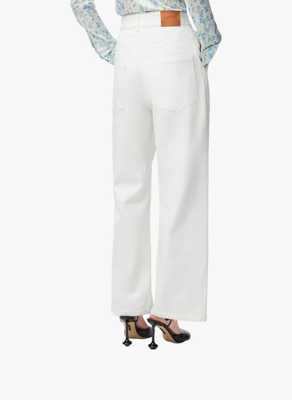 Pantalon droit fluide | Blanc by LOEWE Pantalon droit fluide Blanc