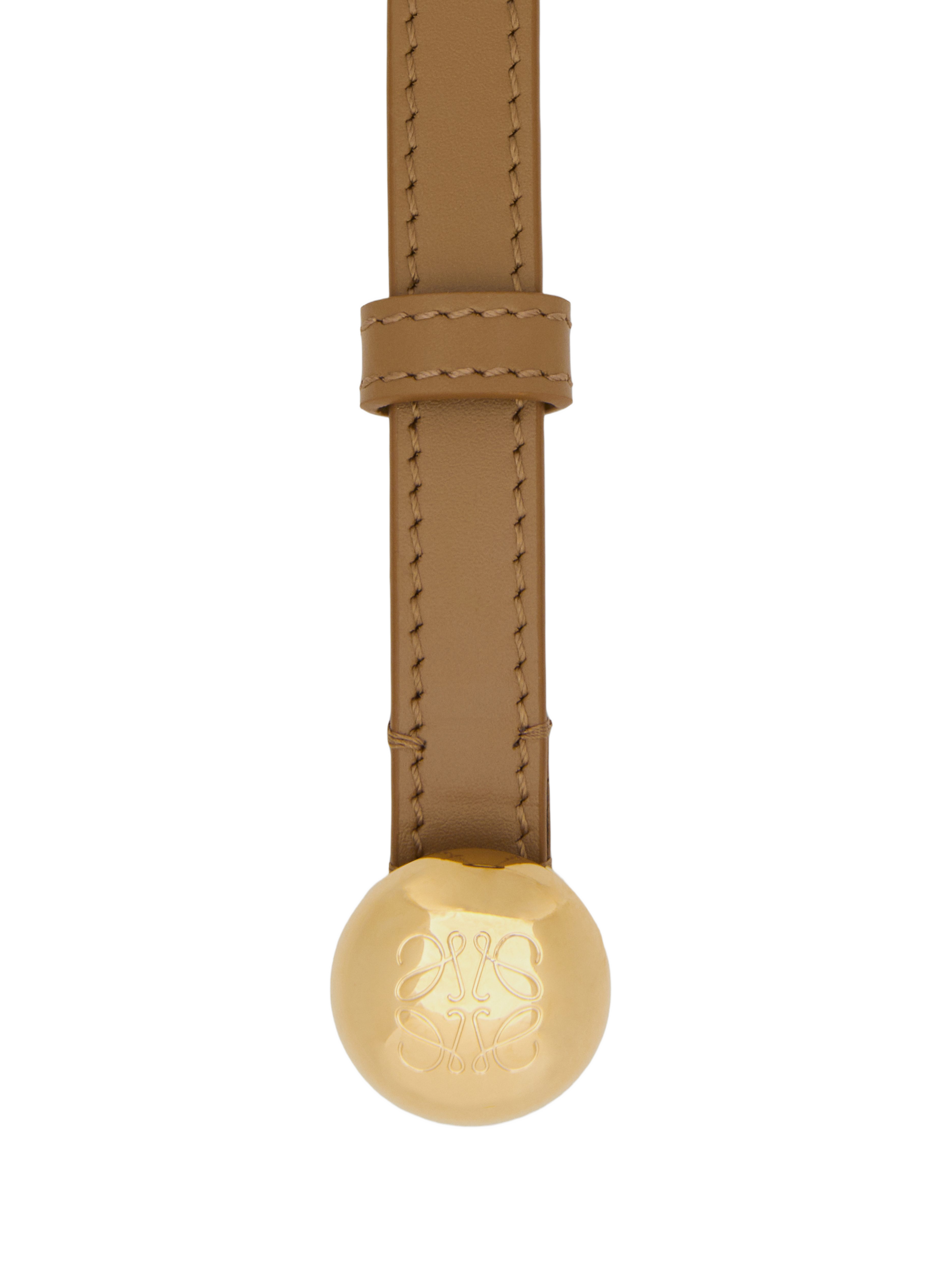 Smooth Pebble Calf Leather Belt LOEWE Brown