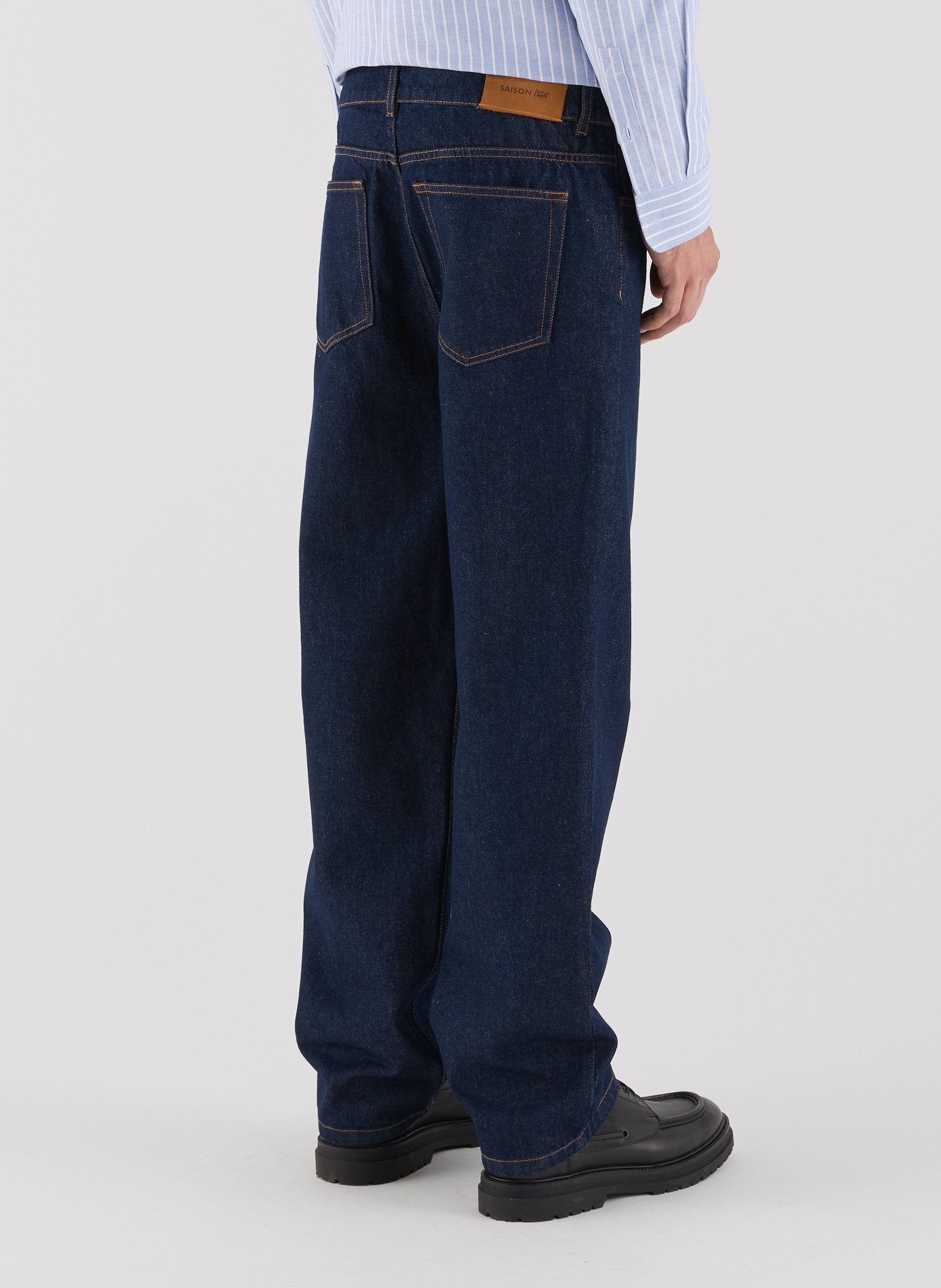 Straight-fit cotton jeans SAISON 1865 Blue