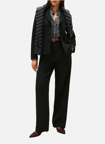 Fitted blazer with embroidered crest TOMMY HILFIGER Fitted blazer with embroidered crest TOMMY HILFIGER