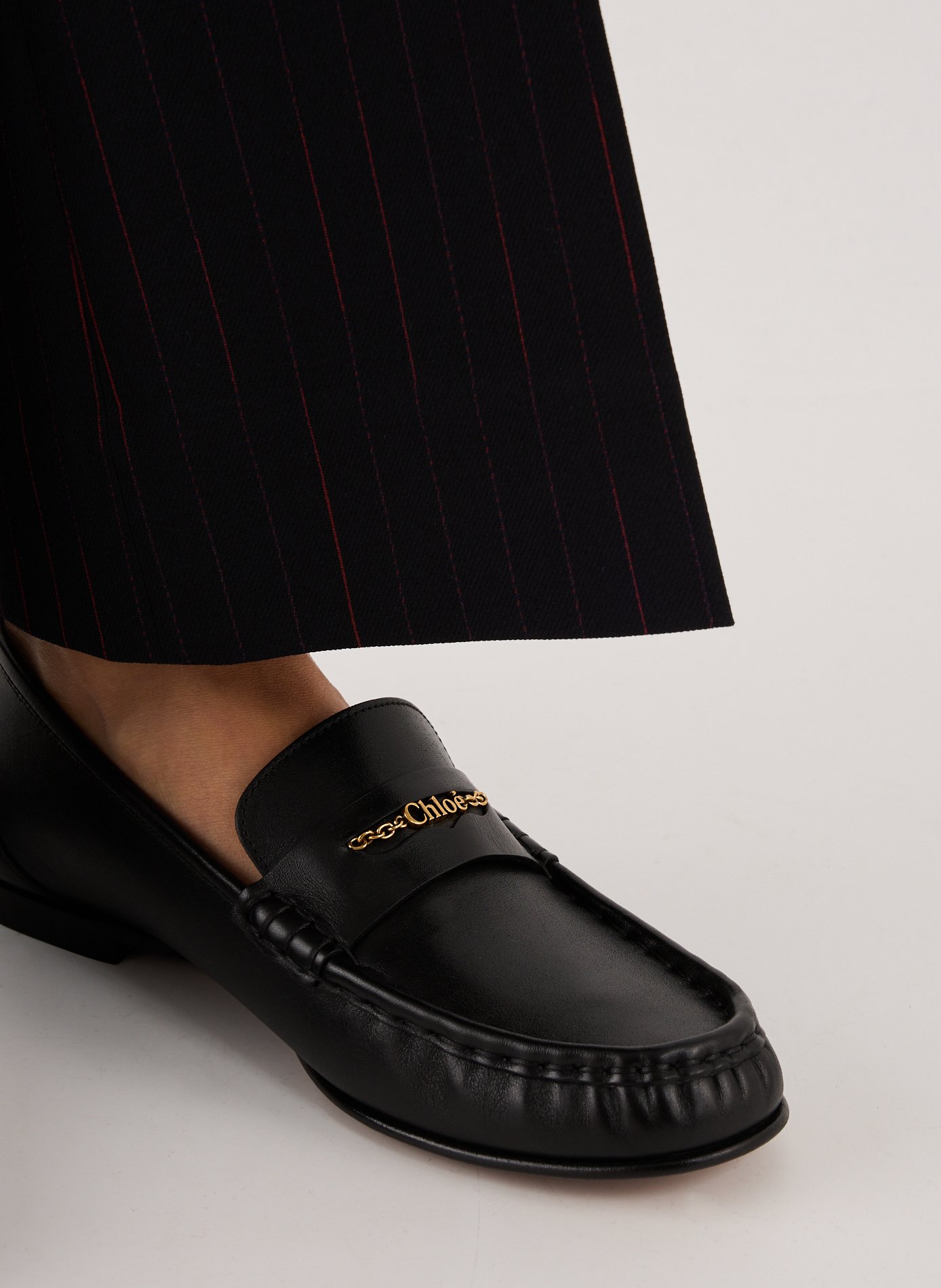 Mocassins en cuir d'agneau CHLOÉ Noir